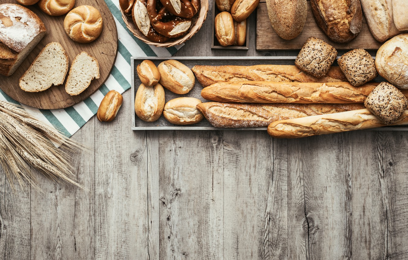 Photo Wallpaper Food, Bread, Cakes, Buns, Baguettes