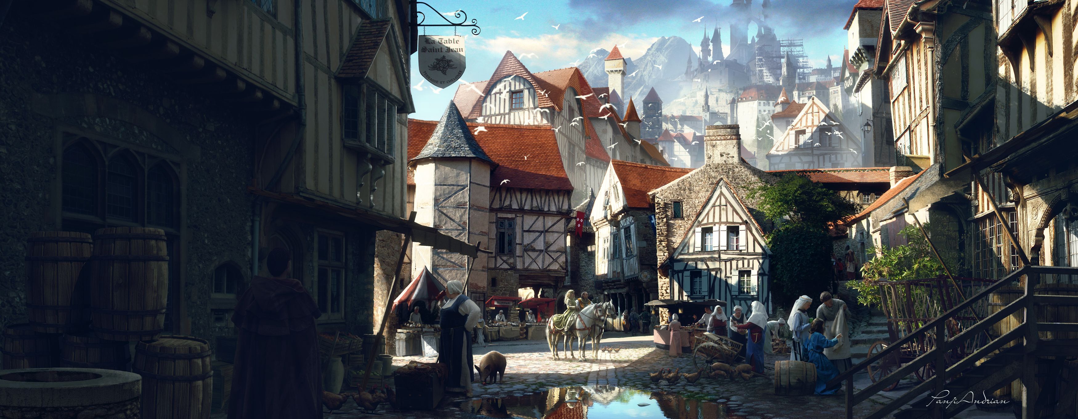 Medieval Town Wallpaper Free Medieval Town Background
