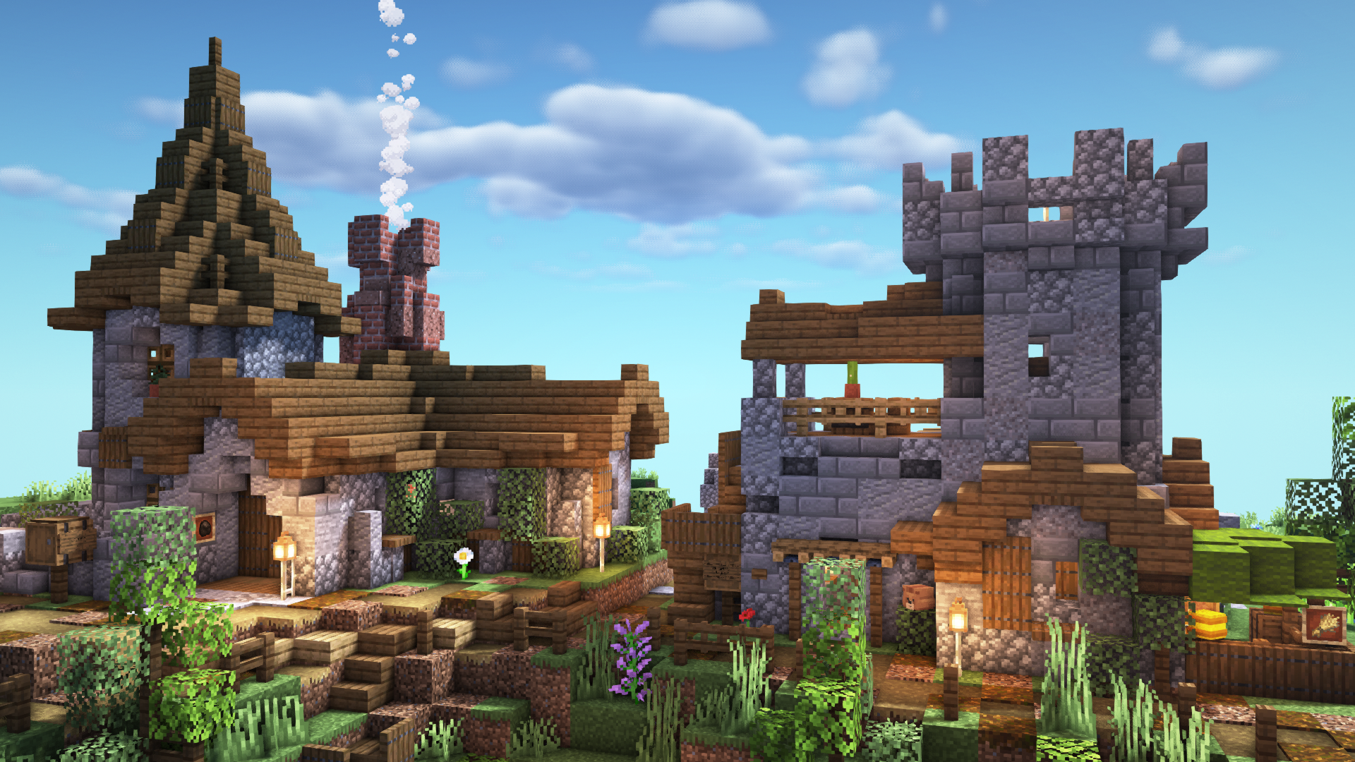 Minecraft Medieval Village. Minecraft medieval village, Minecraft medieval, Minecraft architecture