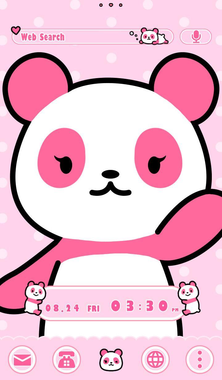 Kawaii Pink Panda Wallpapers - Wallpaper Cave