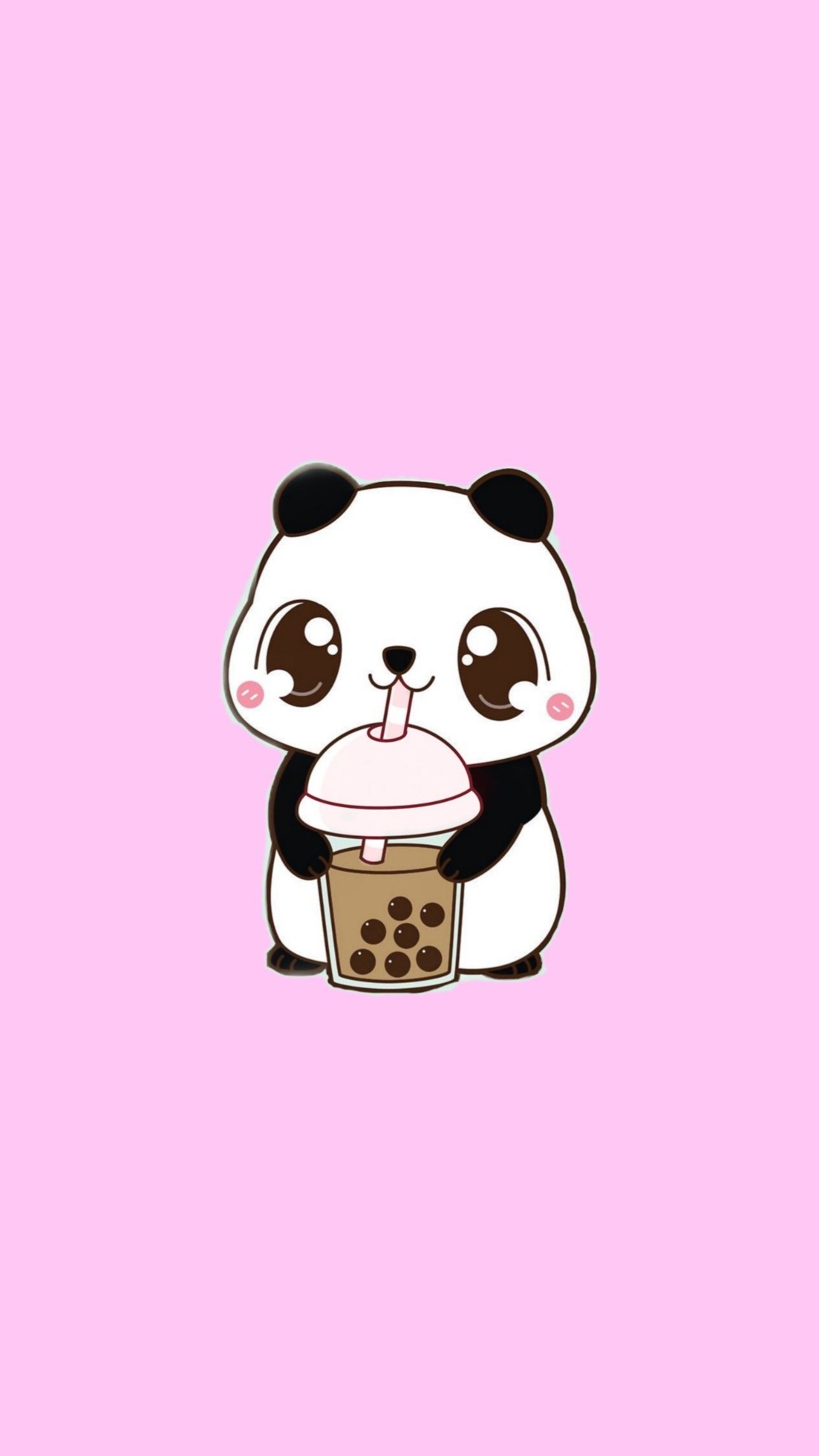 Kawaii Pink Panda Wallpapers - Wallpaper Cave