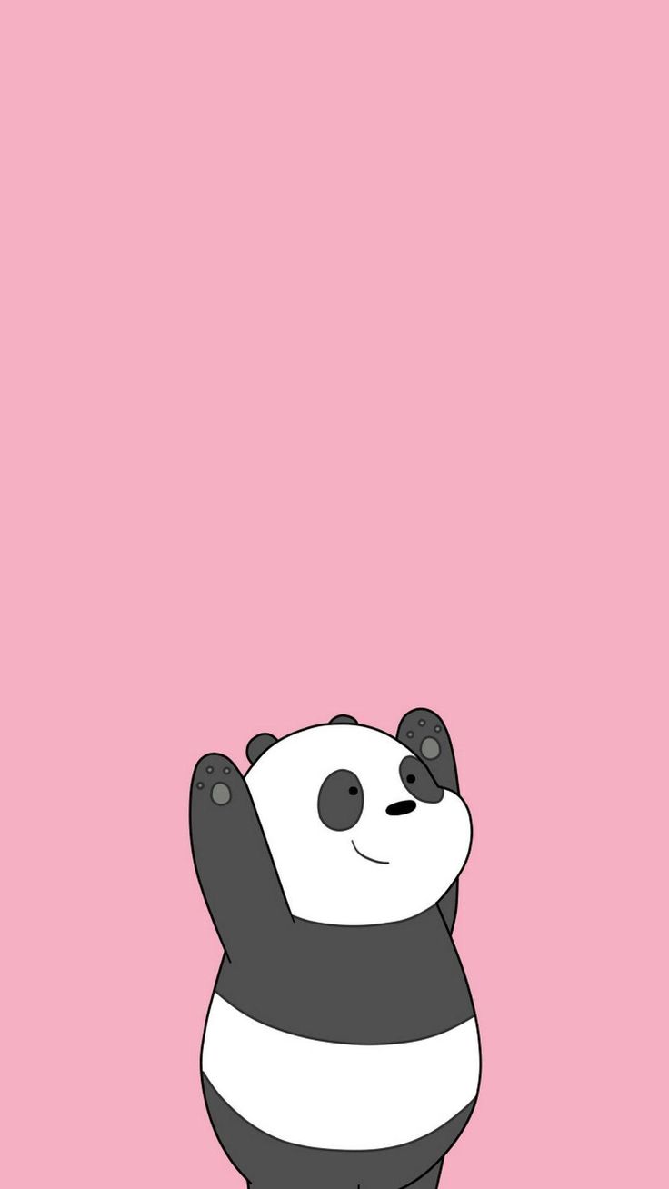 Kawaii Pink Panda Wallpaper. Panda wallpaper, Cartoon wallpaper, Panda background