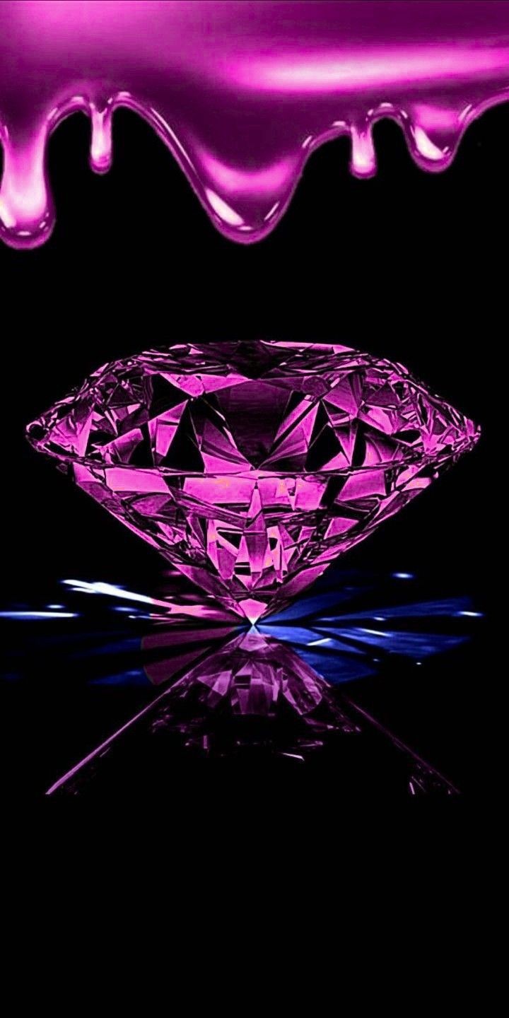 Wallpaper. By Artist Unknown. Pink diamond wallpaper, Pretty phone wallpaper, Diamond wallpaper