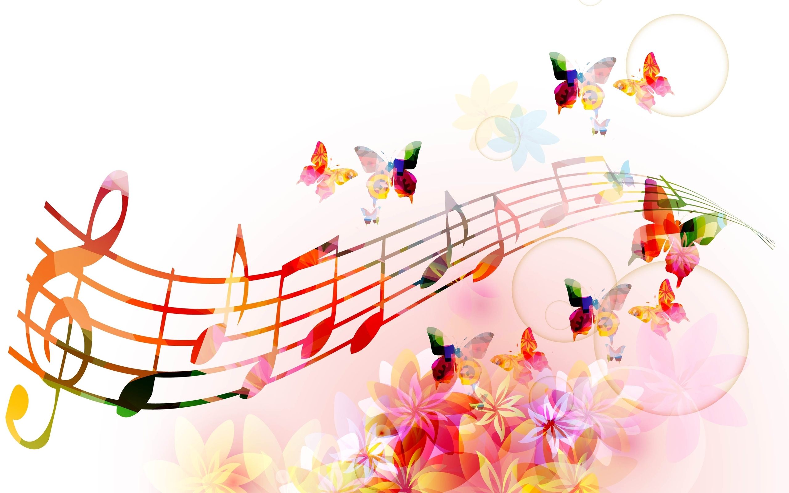 Melody Music Symbols Art Wallpaper For Desktop and Mobile