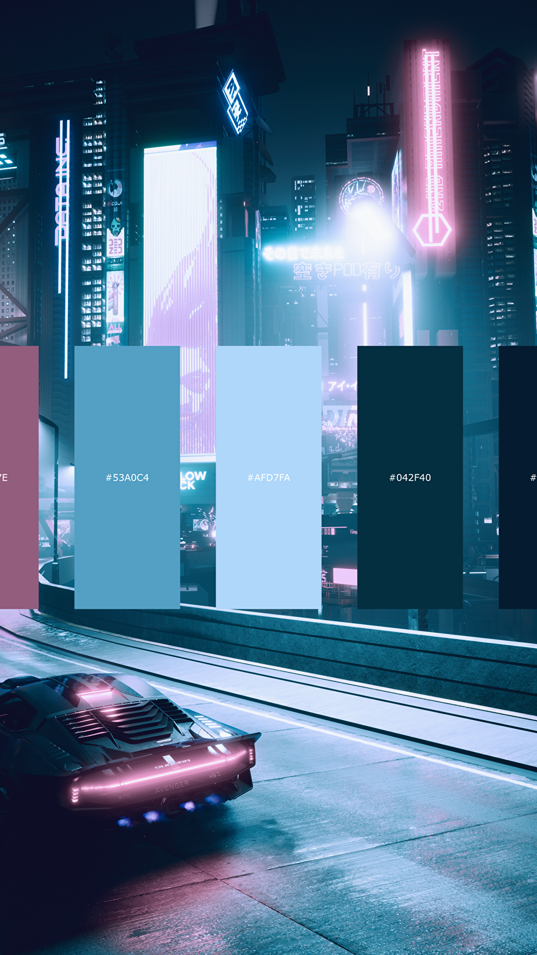Cyberpunk 2077 color palette [3840X2160]