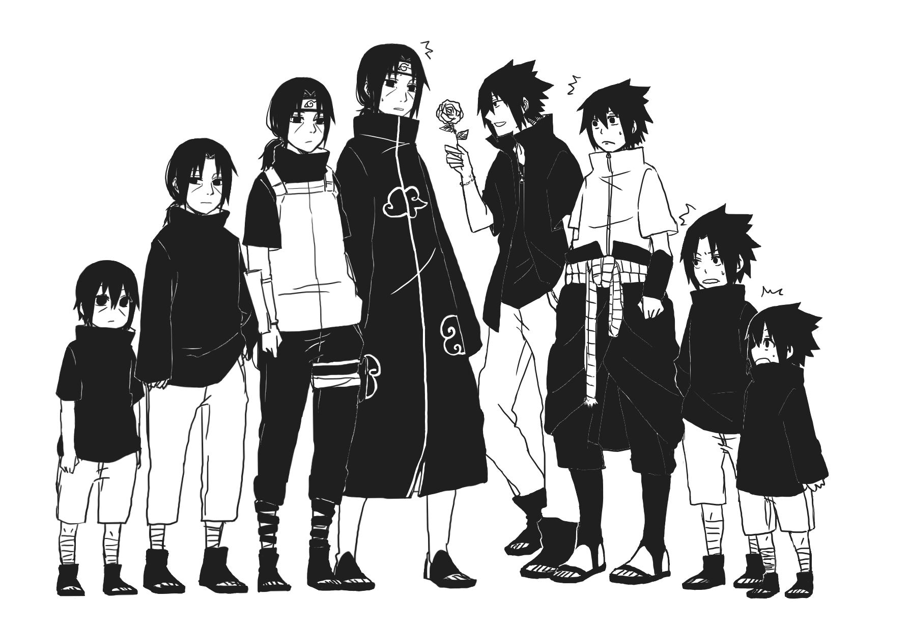 itachi and sasuke brothers