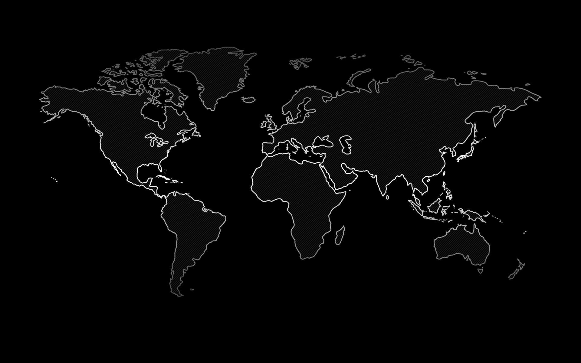 Download wallpaper World map, black background, continents, lines style, world map concepts for desktop with resolution 1920x1200. High Quality HD picture wallpaper