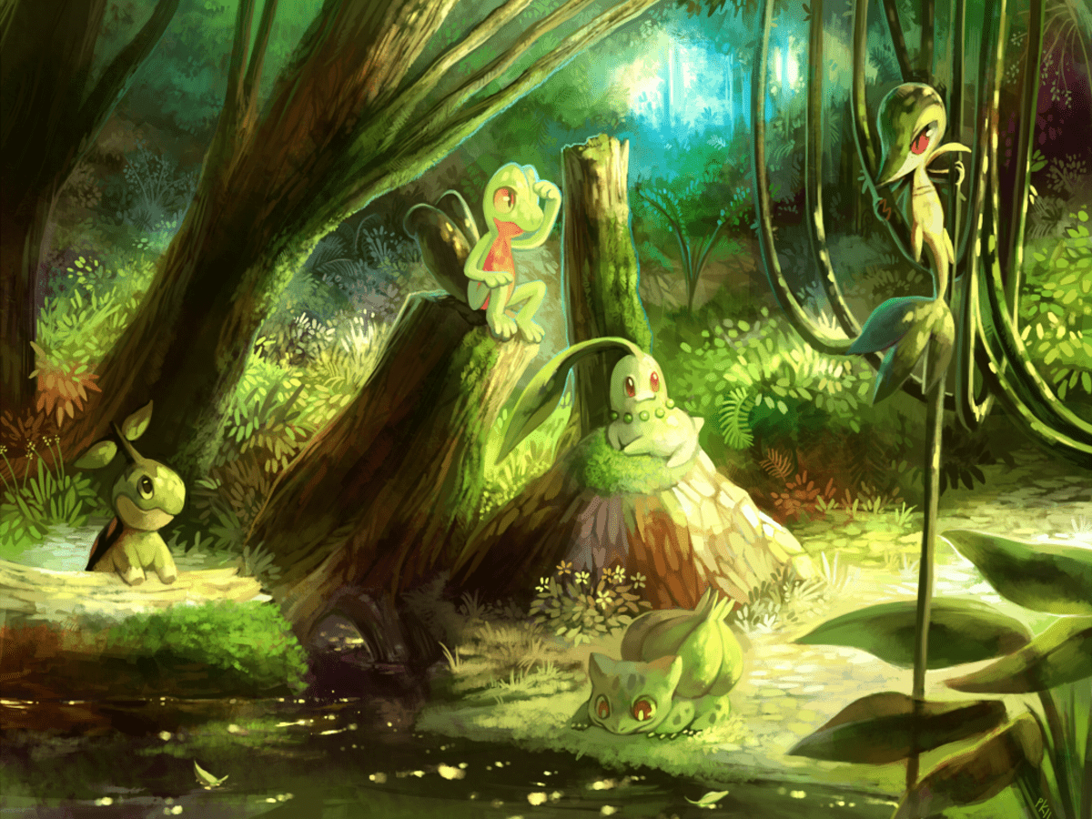 Grass Starters in Pokémon