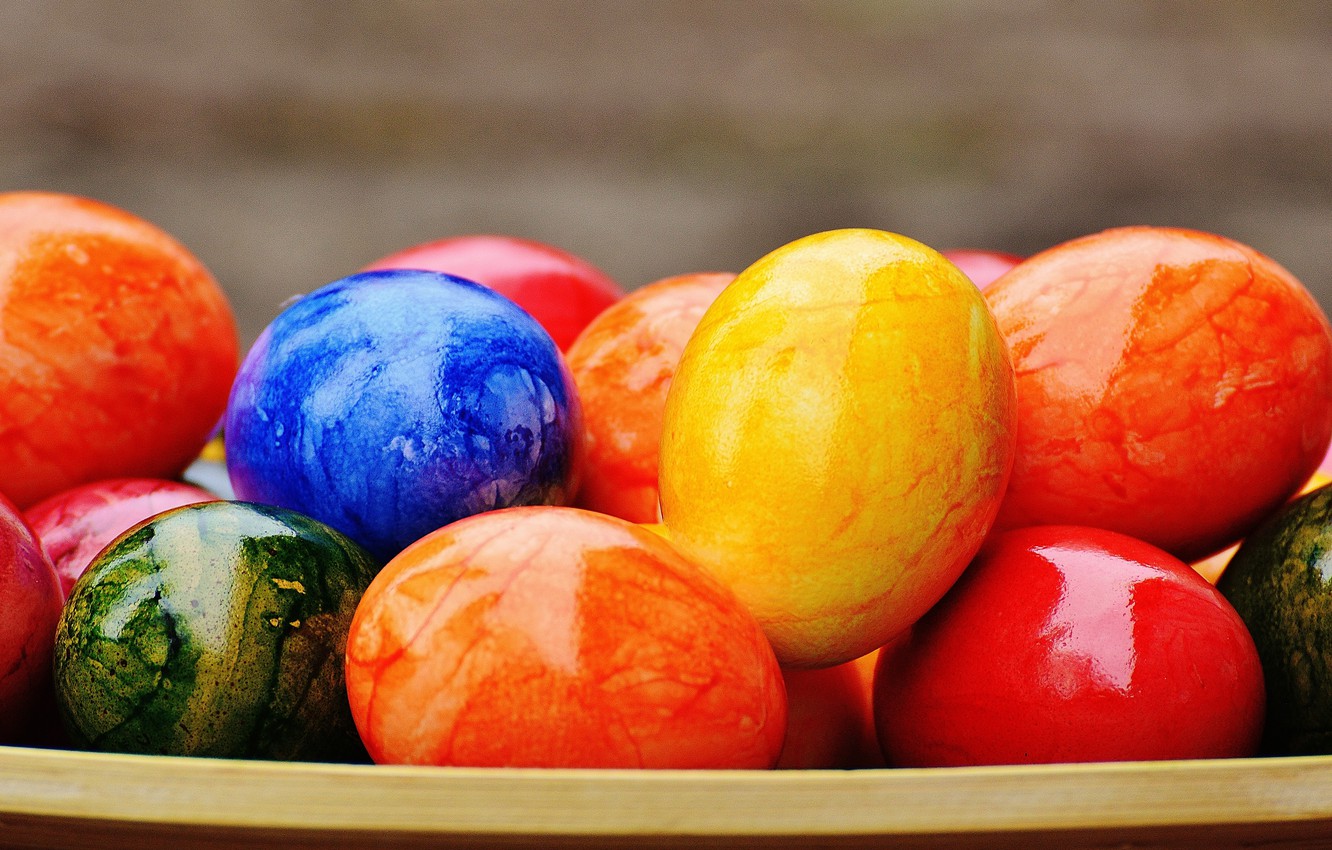 Photo Wallpaper Colorful, Easter, Rainbow, Easter