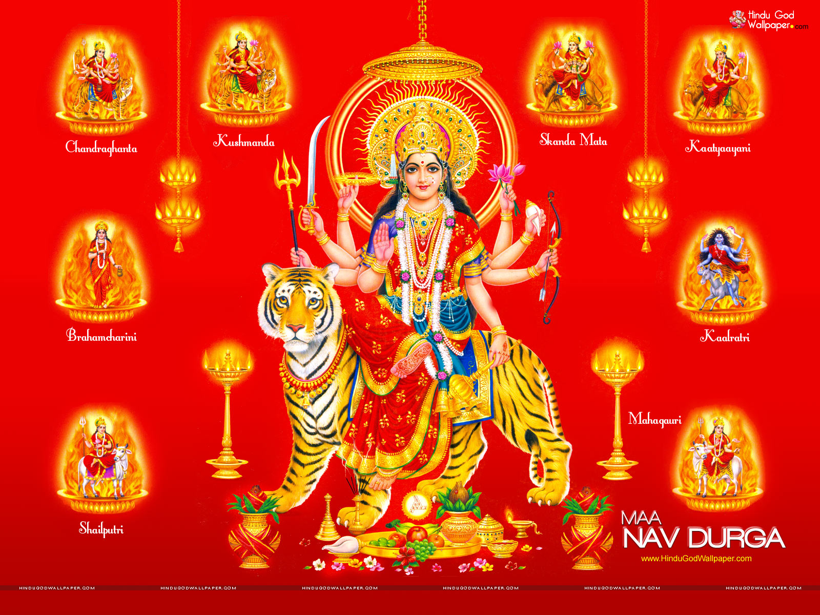 Happy Navratri Latest Wallpaper HD Nav Durga