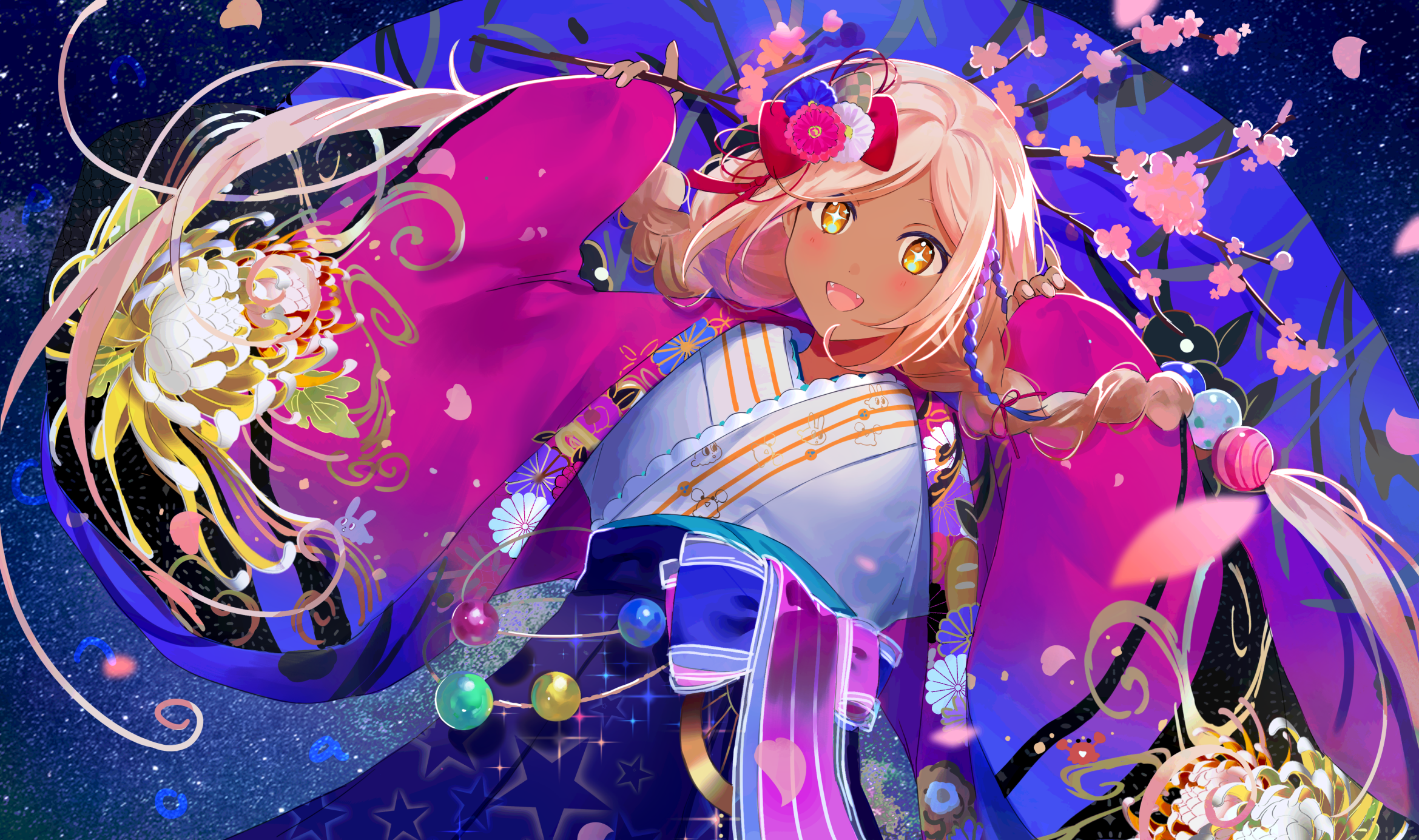 tsukumo sana (hololive and 1 more) drawn