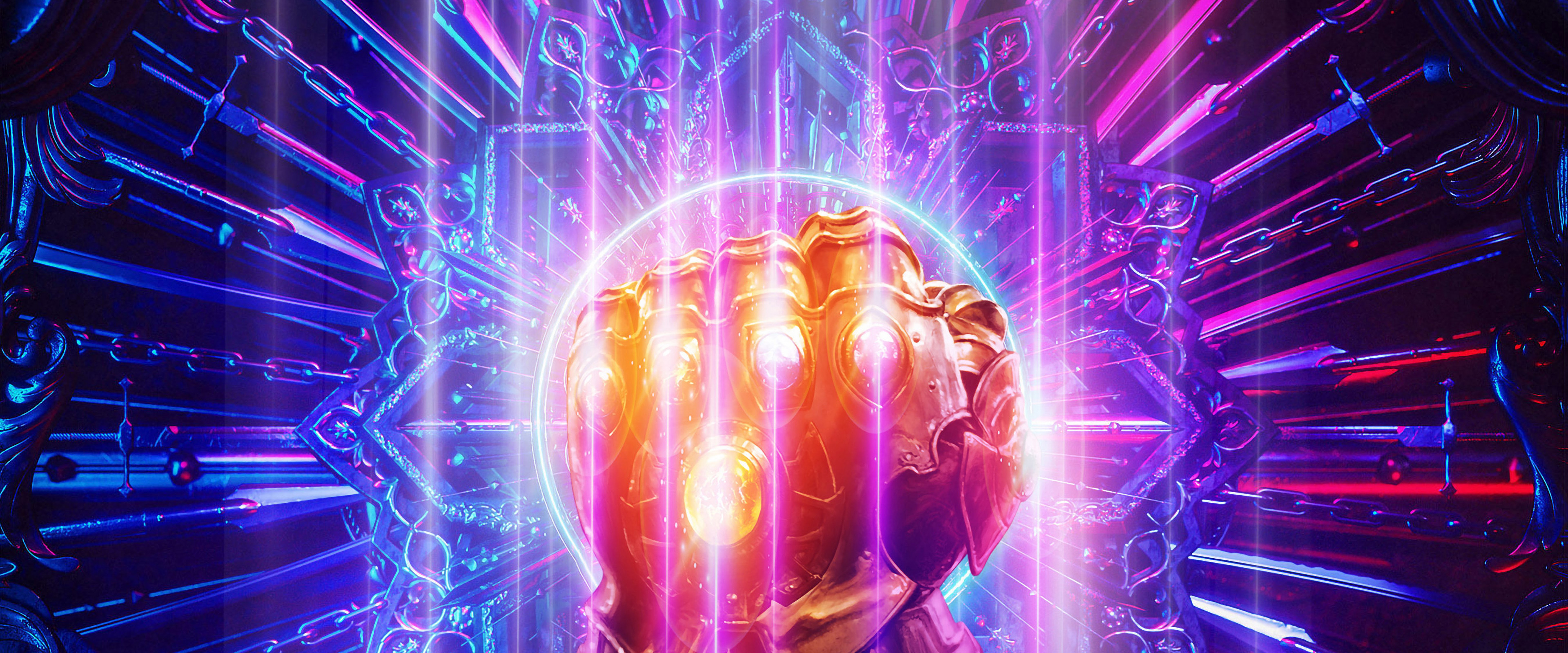 Avengers: Endgame Infinity Stones Infinity Gauntlet 8K Wallpaper