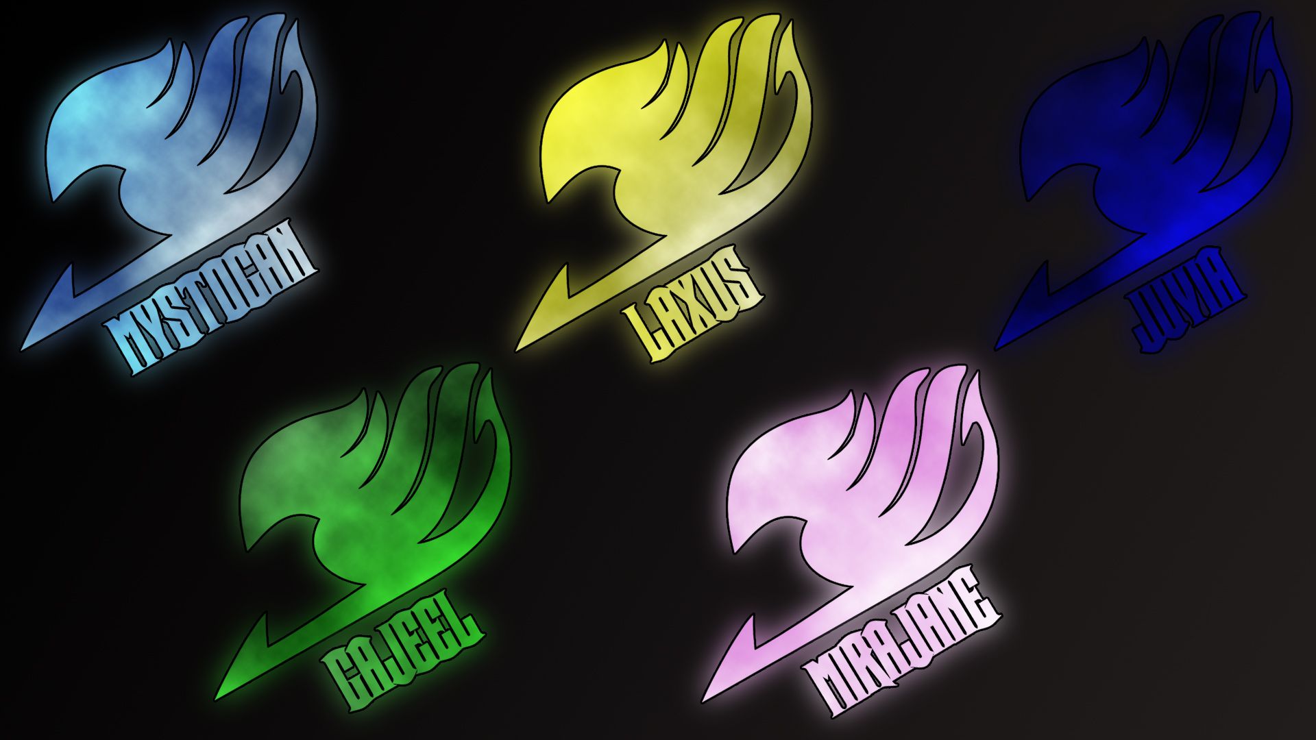 Fairy Tail Logo Green Tail Logo Mystogan Wallpaper & Background Download