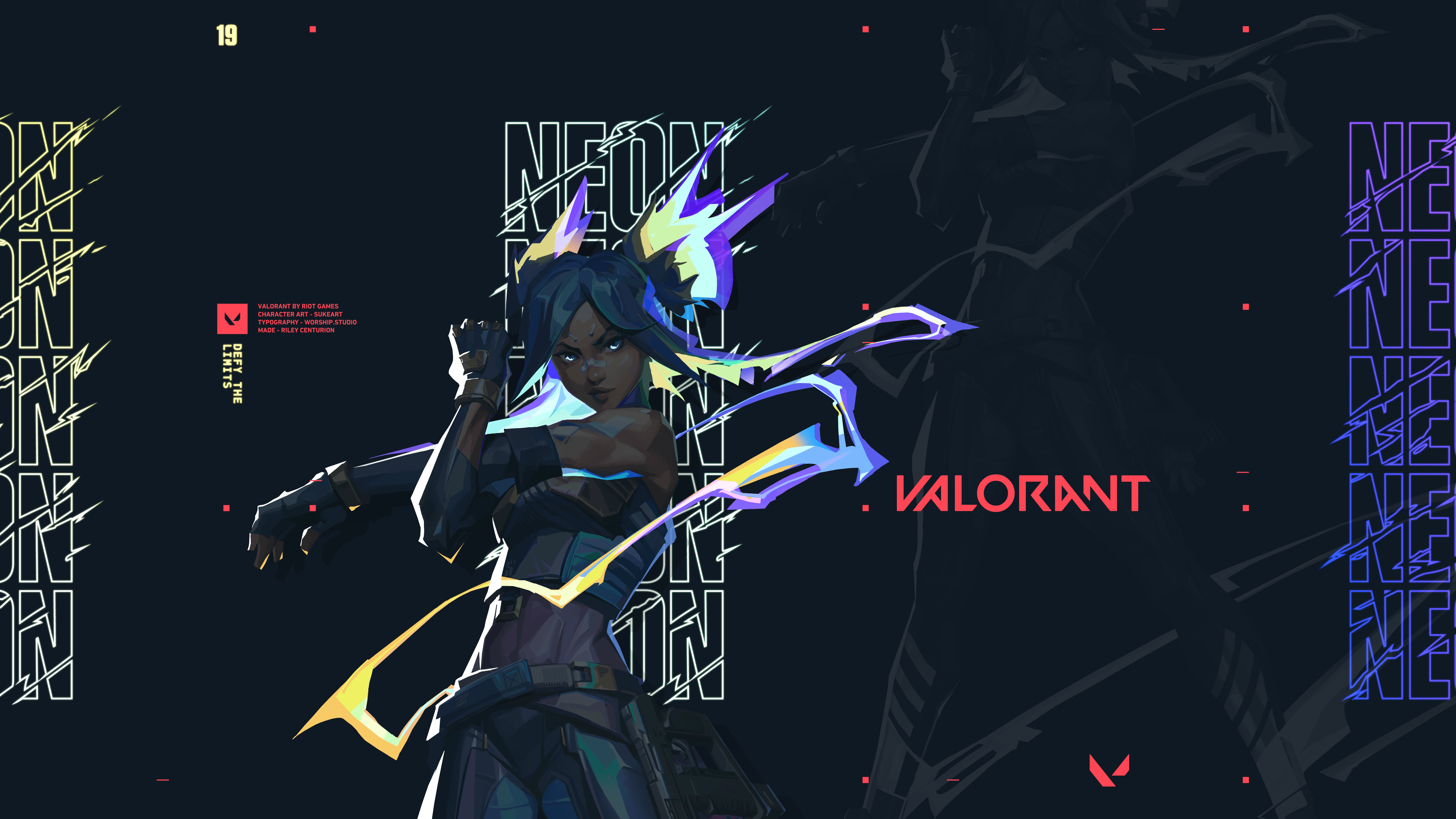 Valorant wallpaper Neon