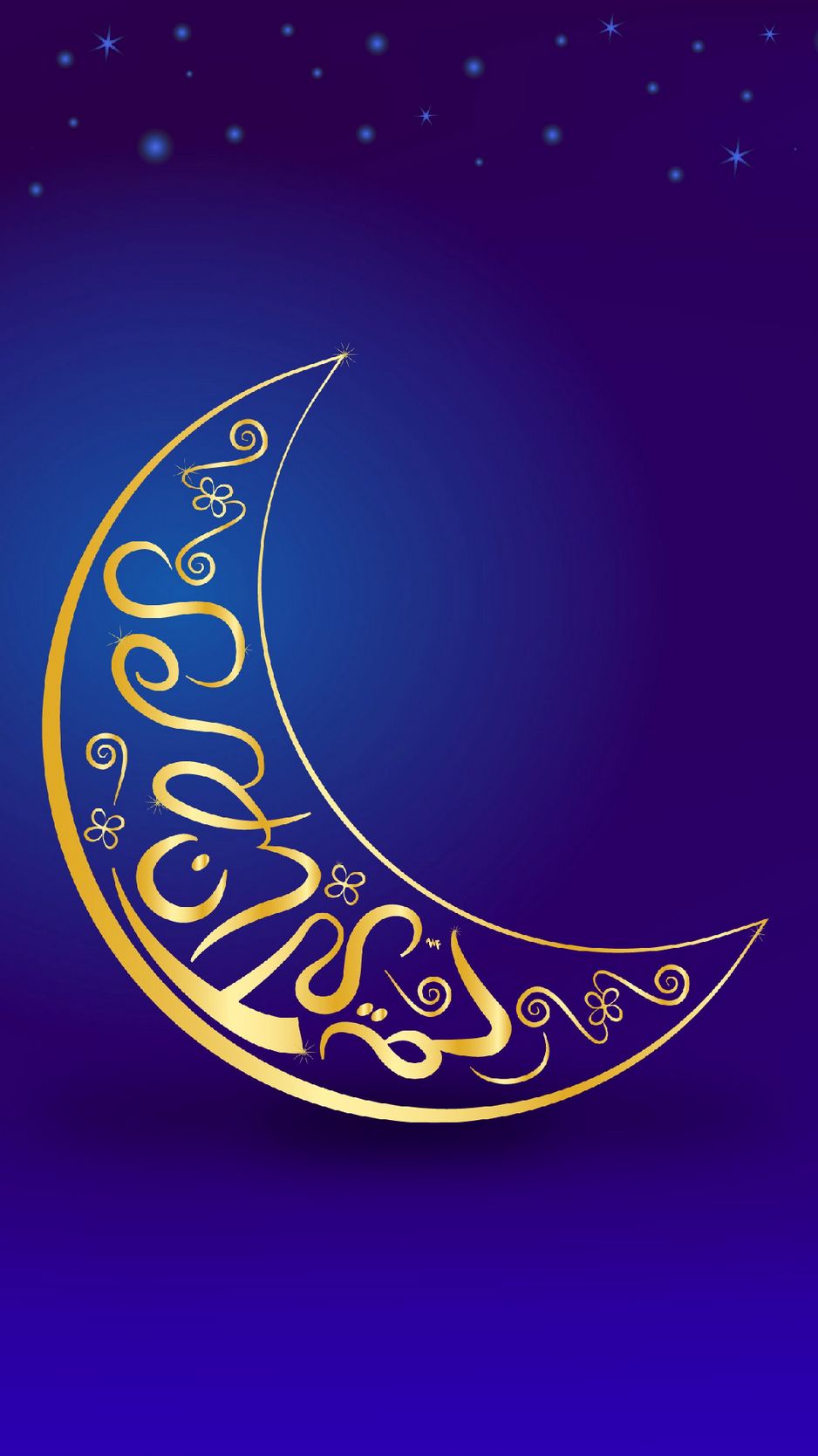 Download Wallpaper 938x1668 Crescent, Muslim, Art, Patterns Iphone 8 7 6s 6 For Parallax HD Background