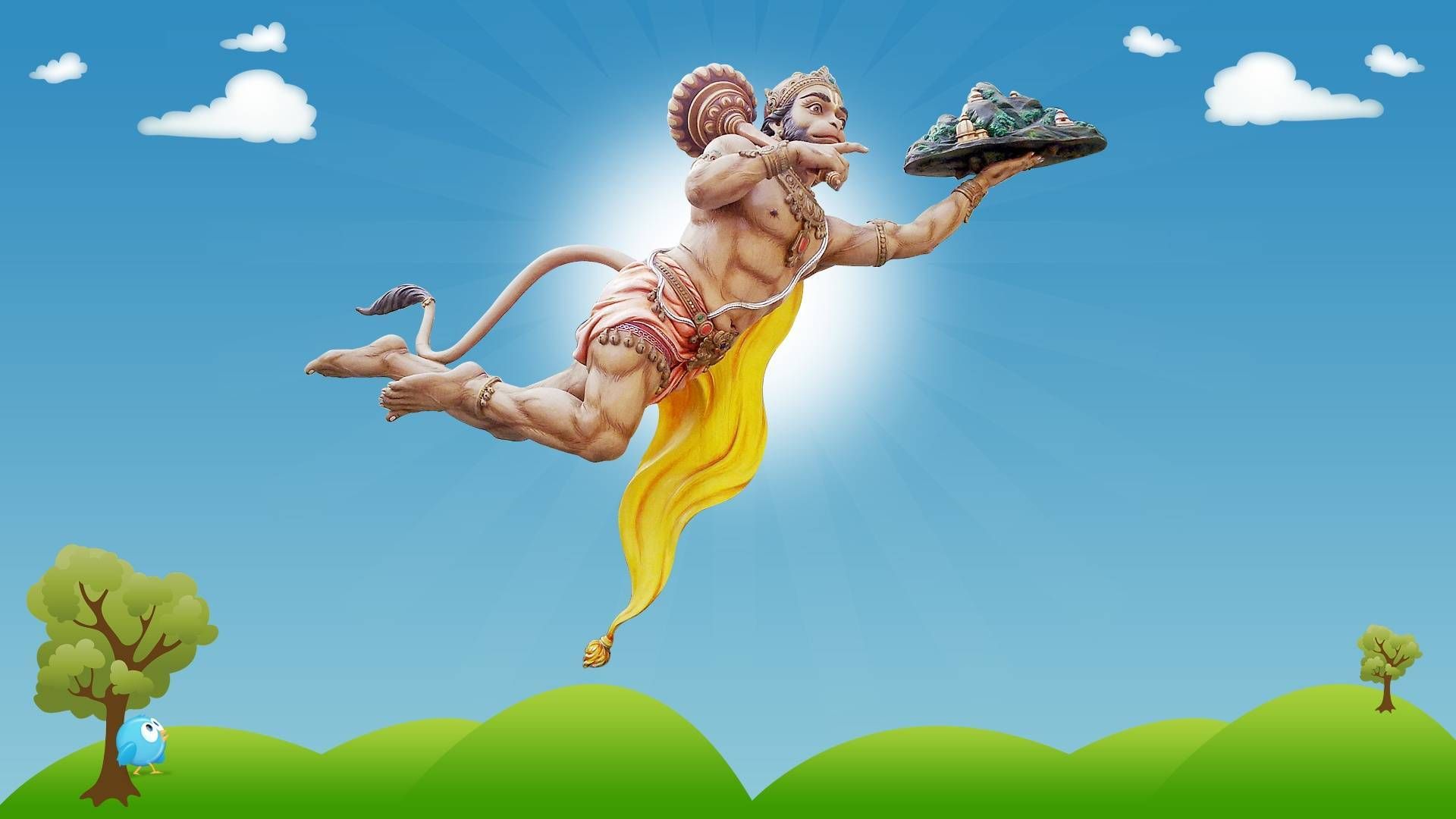 Hanuman Wallpaper 3D. Hindu Gods and Goddesses