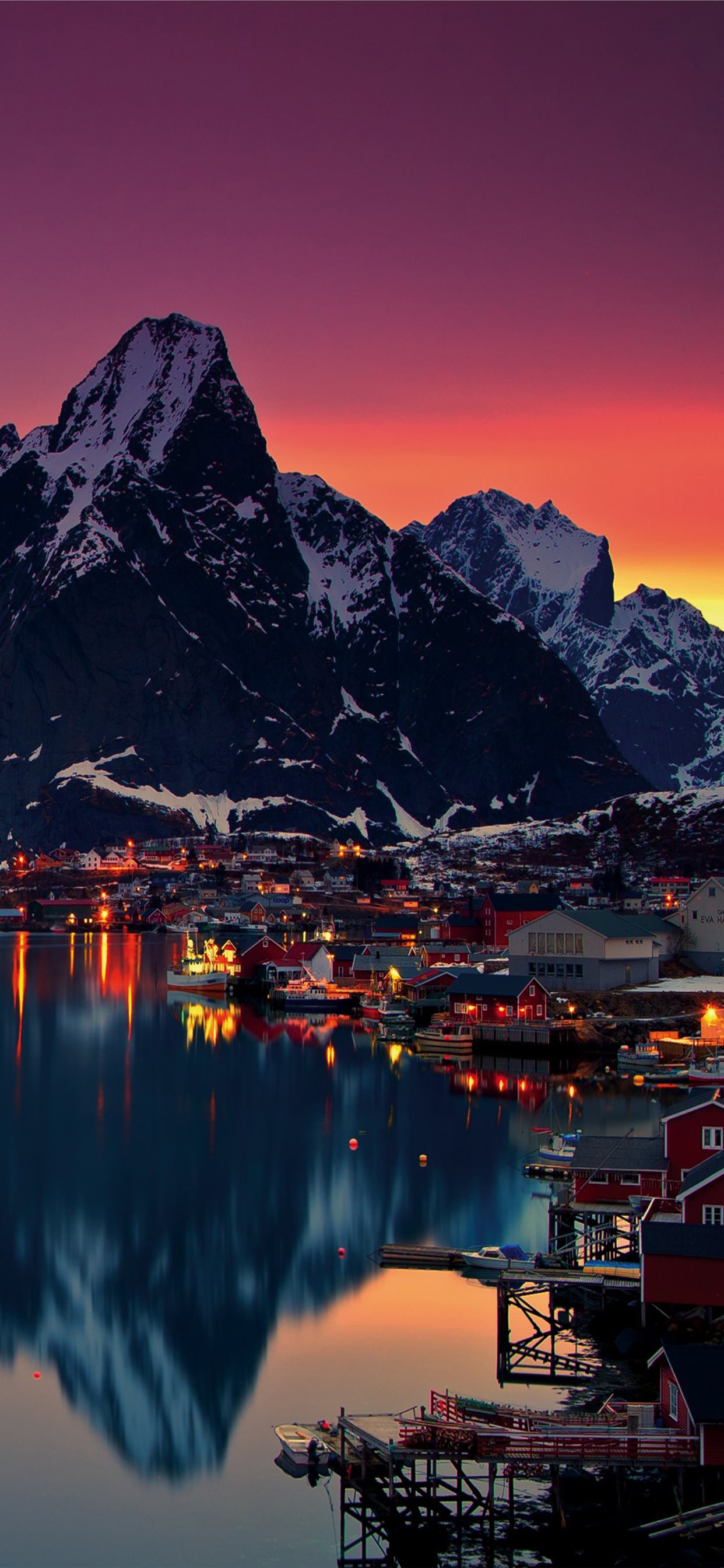 Lofoten Islands Norway Mountains Sunrise Free 4K U. iPhone 11 Wallpaper Free Download