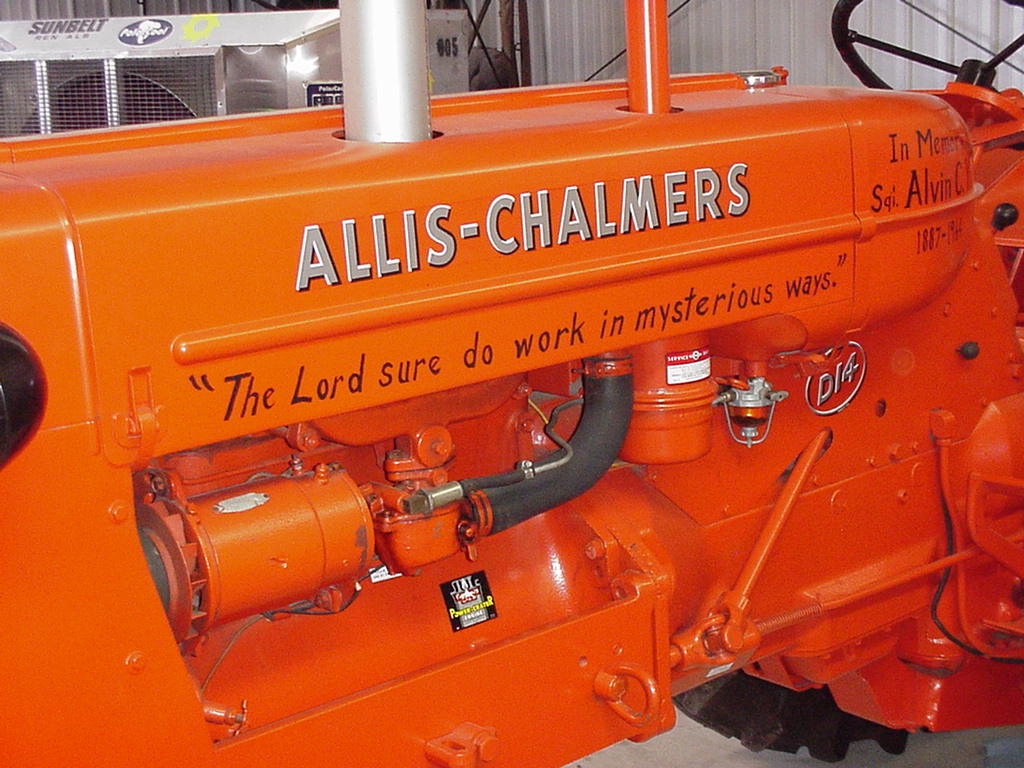 Sgt Alvin C York's allis Chalmers Tractor. The display said