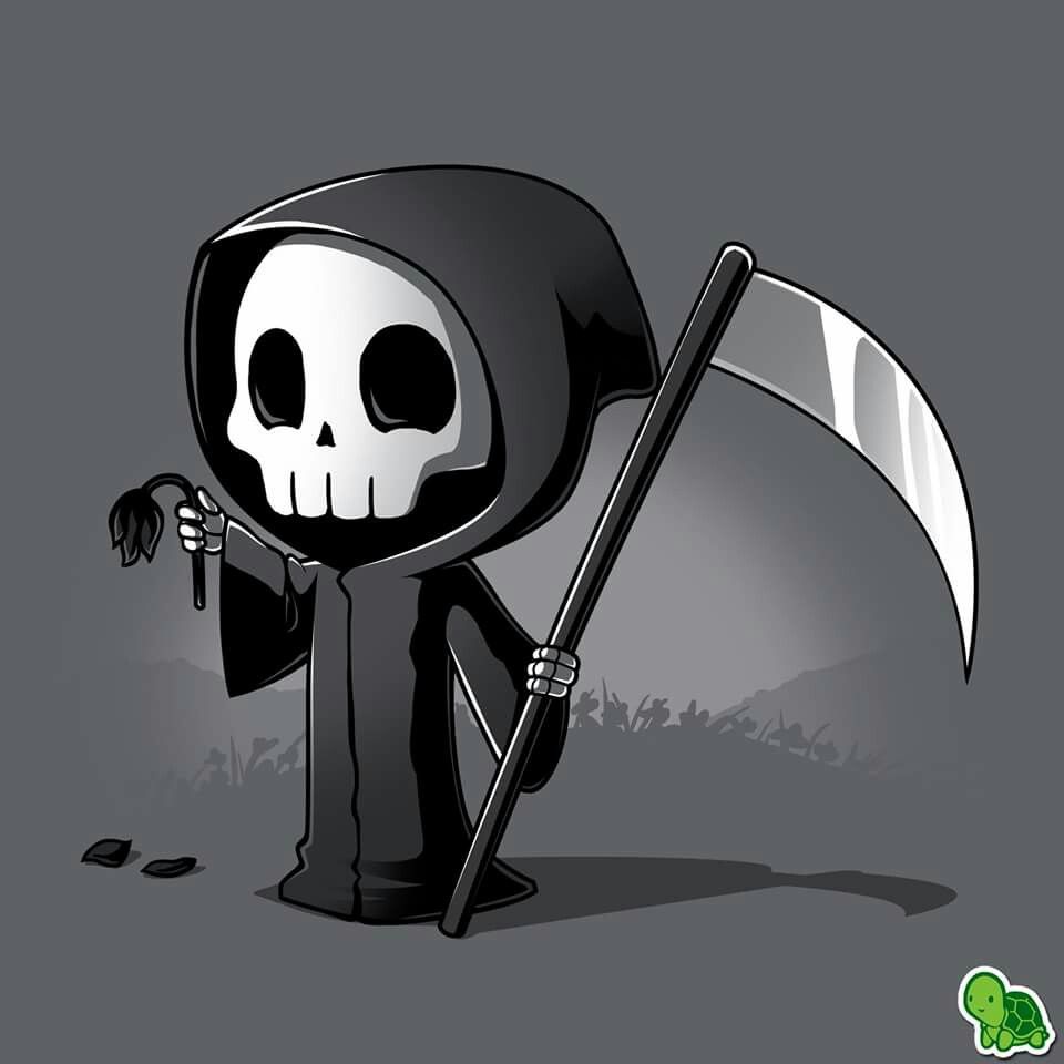 No one wants my love. Grim reaper art, Creepy drawings, Reaper drawing