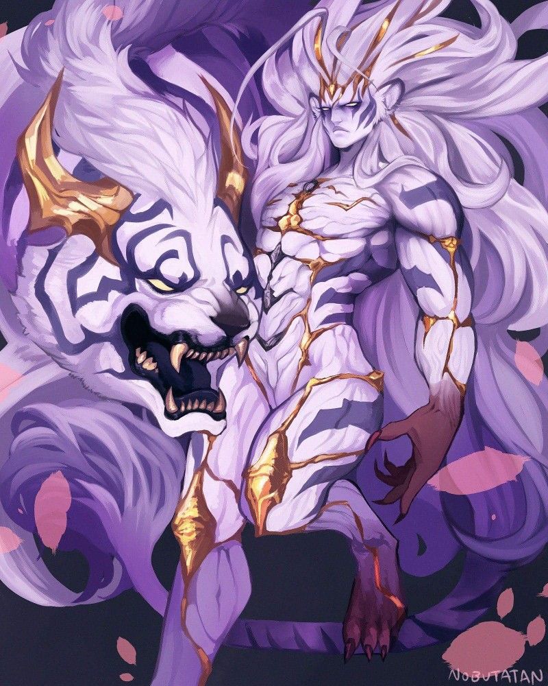 Art of Byakko Final Fantasy XV /Nobutatan. Concept art characters, Creature concept art, Fantasy character design