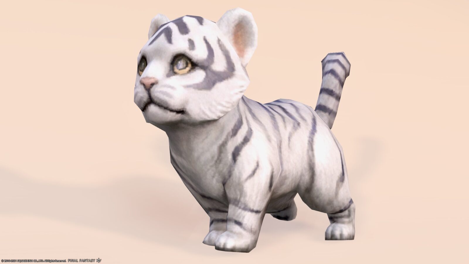 Baby white tiger? A very cute minion of a small tiger “Byakko Cub”. Norirow Note エオルゼア戦記【FF14ブログ】