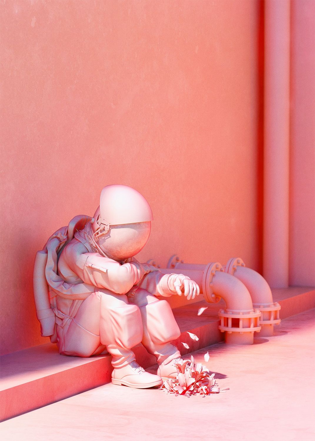 Gallery 57805795 Pink Astronaut?tracking_source=curated_galleries_list. Astronaut Art, Astronaut Wallpaper, Space Artwork