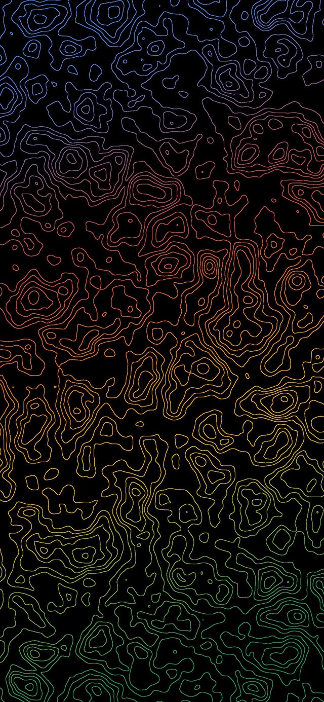 Updated] 24 Damascus Topographic AMOLED Wallpaper [1440x3200]