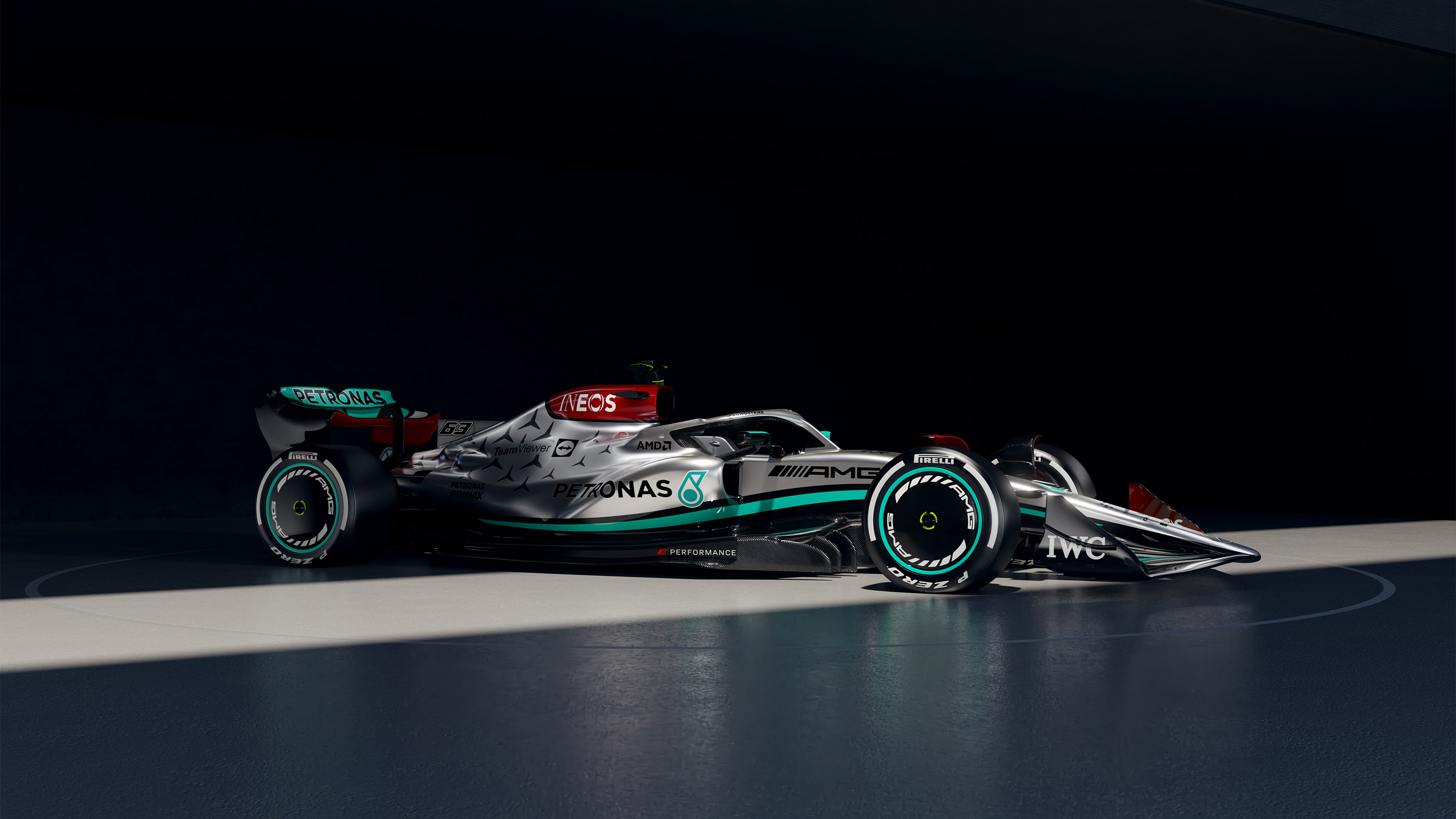 2022 Mercedes AMG W13 F1 E Performance 4k Ultra HD Wallpaper