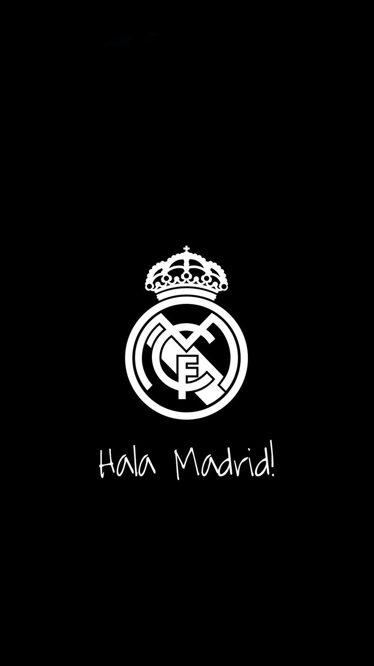 real madrid logo 2022 black and white