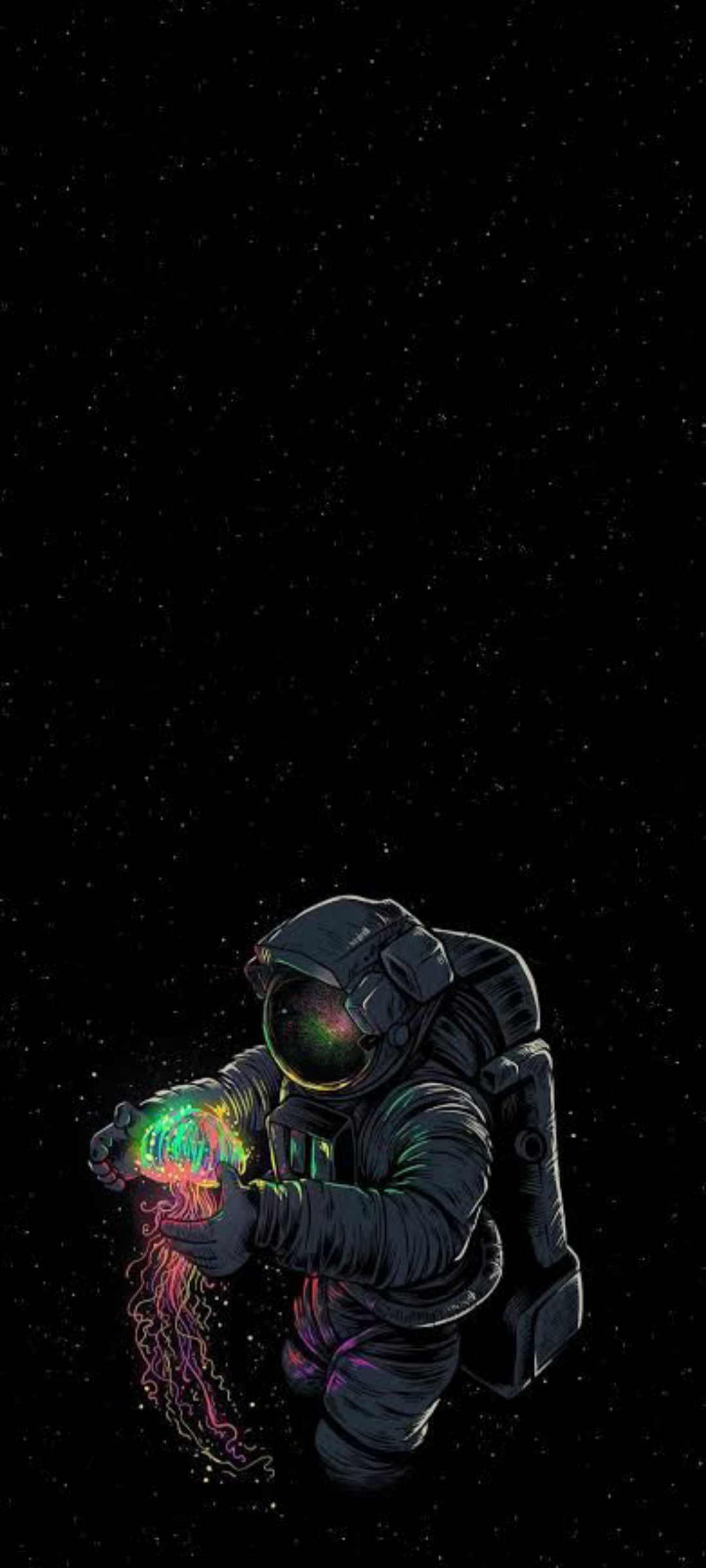 Wallpaper Astronaut, Amoled, Ios, Android, Darkness, Background Free Image