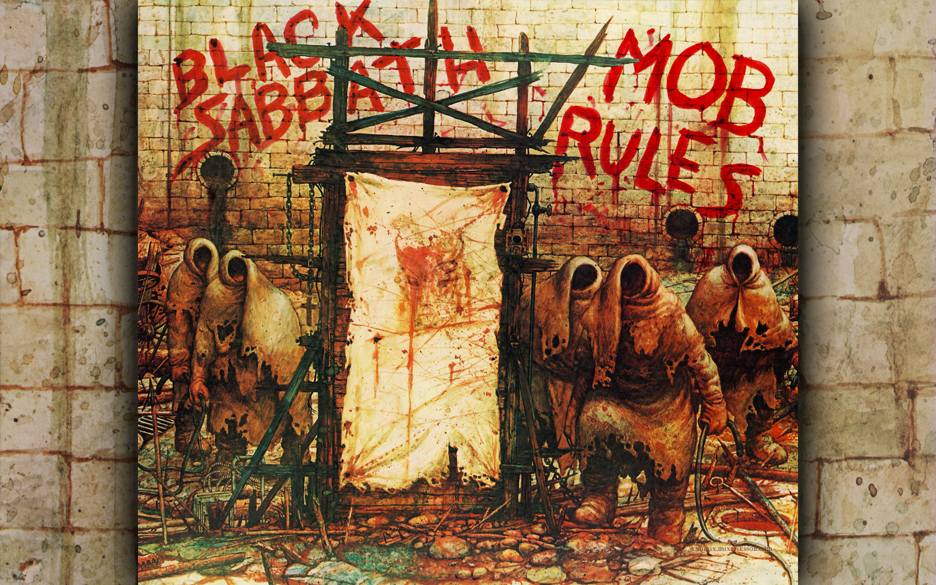 Classic Rock Album Covers Wallpaper Sabbath Mob Rules Cover Wallpaper & Background Download