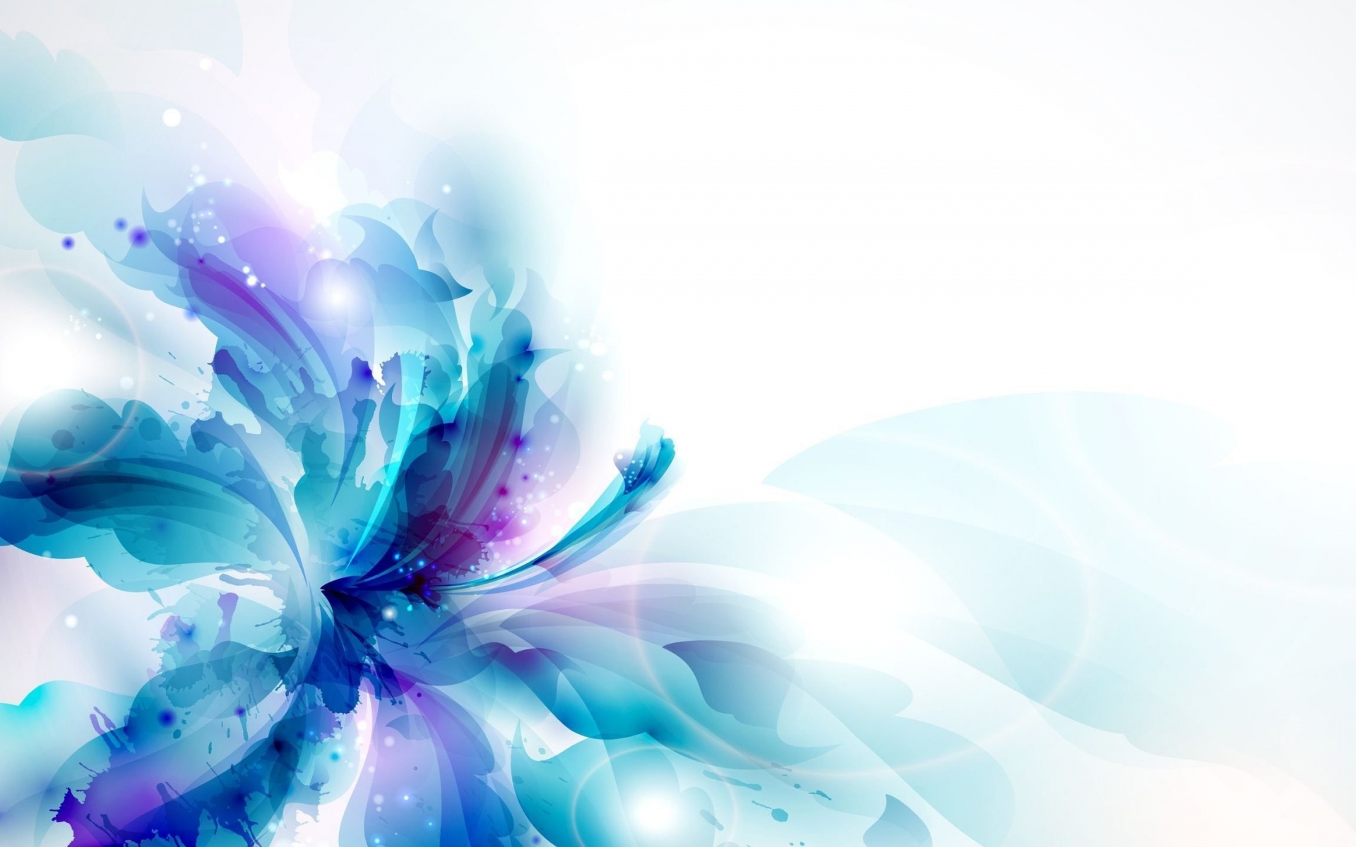 Blue Flower Drawing Abstract wallpaper. Blue Flower Drawing Abstract