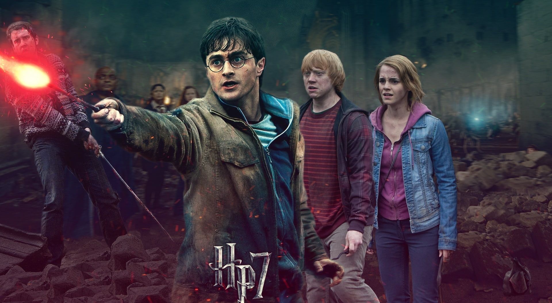 Harry Potter of Hogwarts Side, Harry Potter 7 wallpaper #Movies Harry Pott. Desktop wallpaper harry potter, Harry potter wallpaper, Harry potter