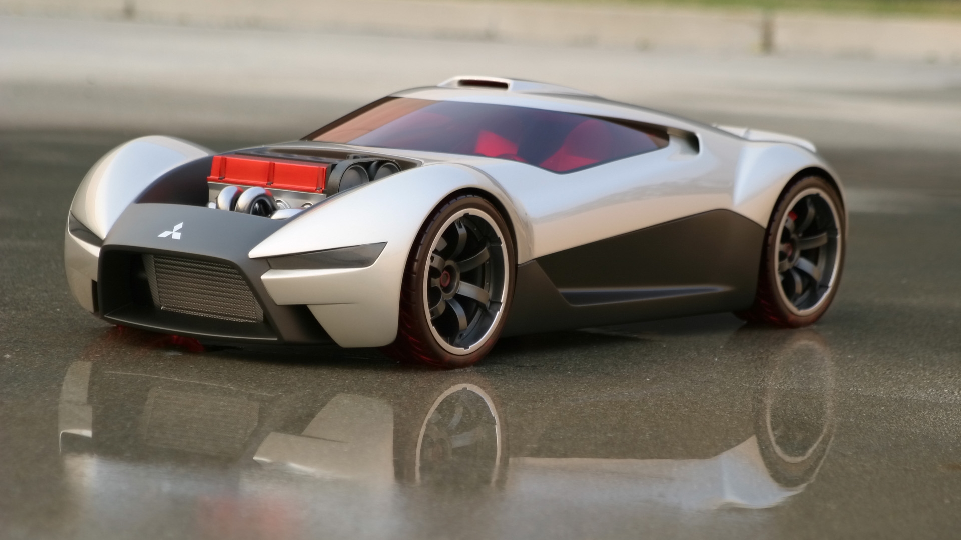 Futuristic Mitsubishi Car HD wallpaper