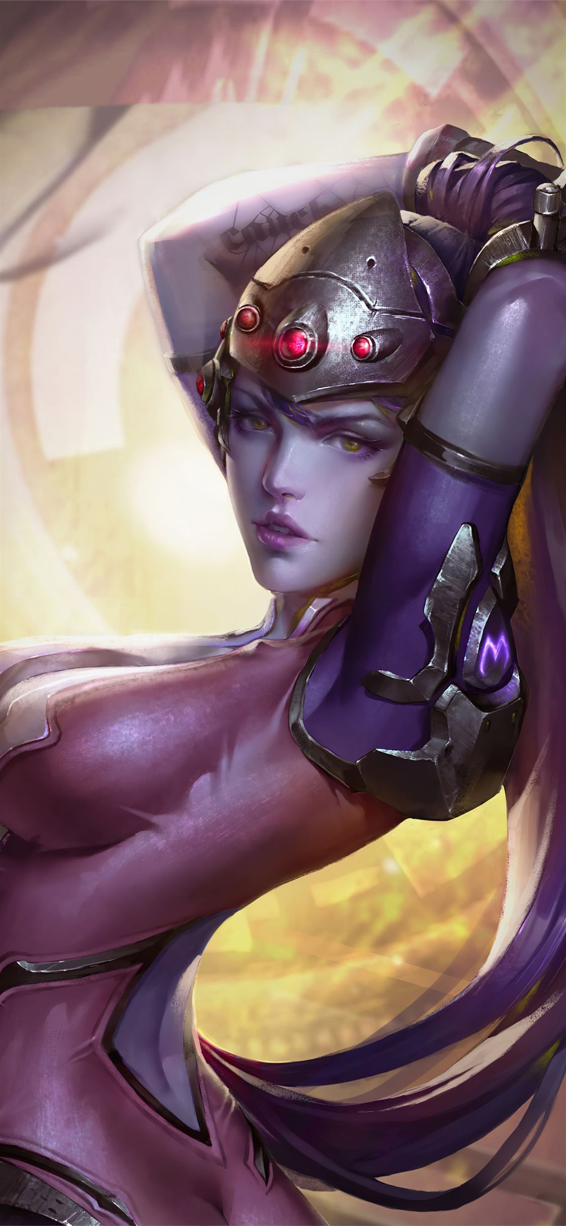 widowmaker overwatch fantasy art 4k iPhone X Wallpaper Free Download