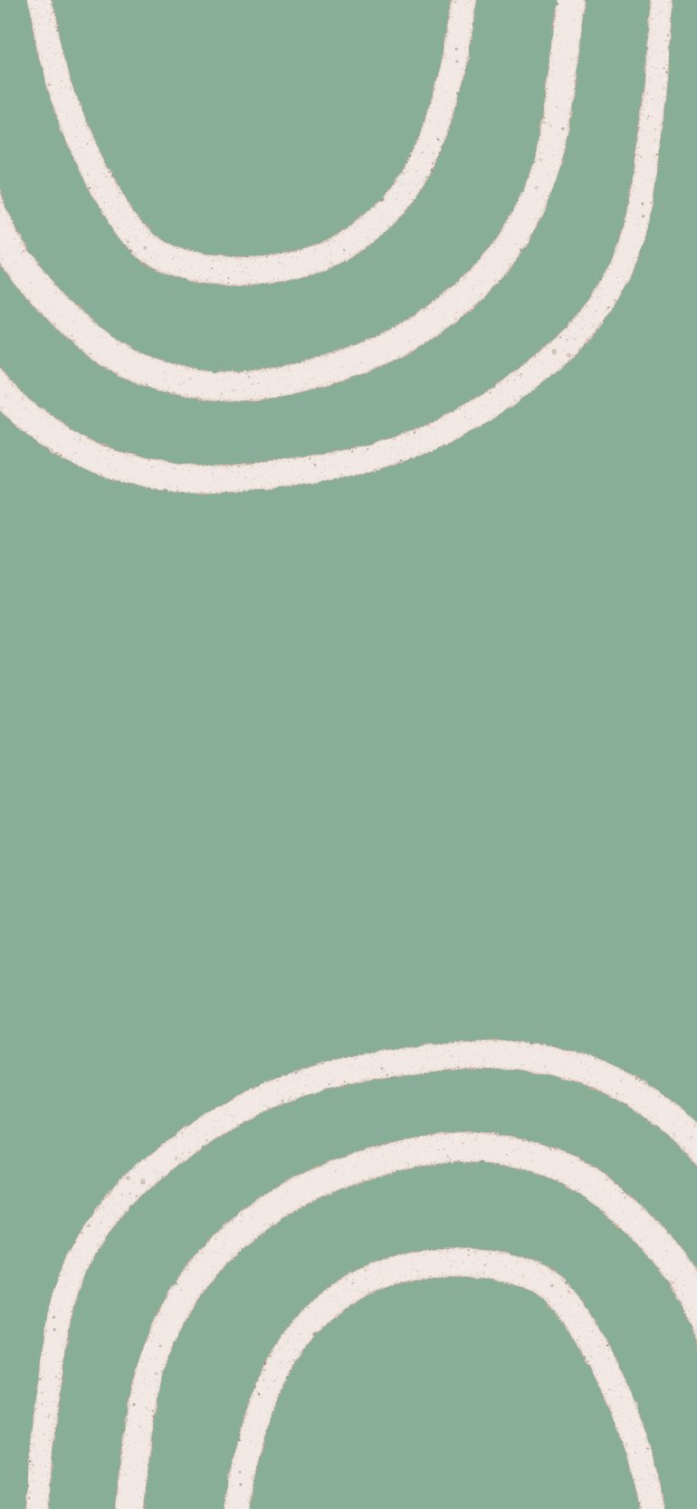 Sage Green Aesthetic Wallpaper, White Rainbow Sage Green Background Wallpaper