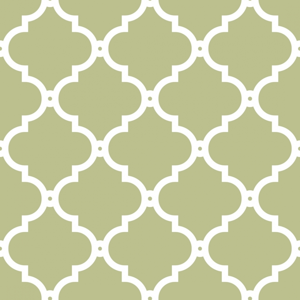 I Love Wallpaper Morocco Trellis Wallpaper Sage White from I Love Wallpaper UK