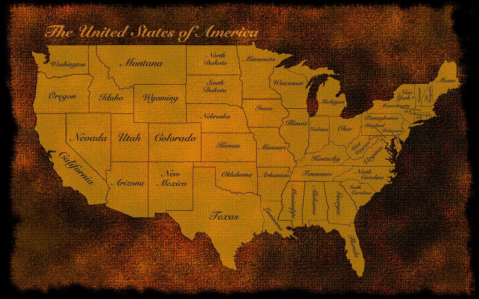 Map Of USA Wallpapers Wallpaper Cave