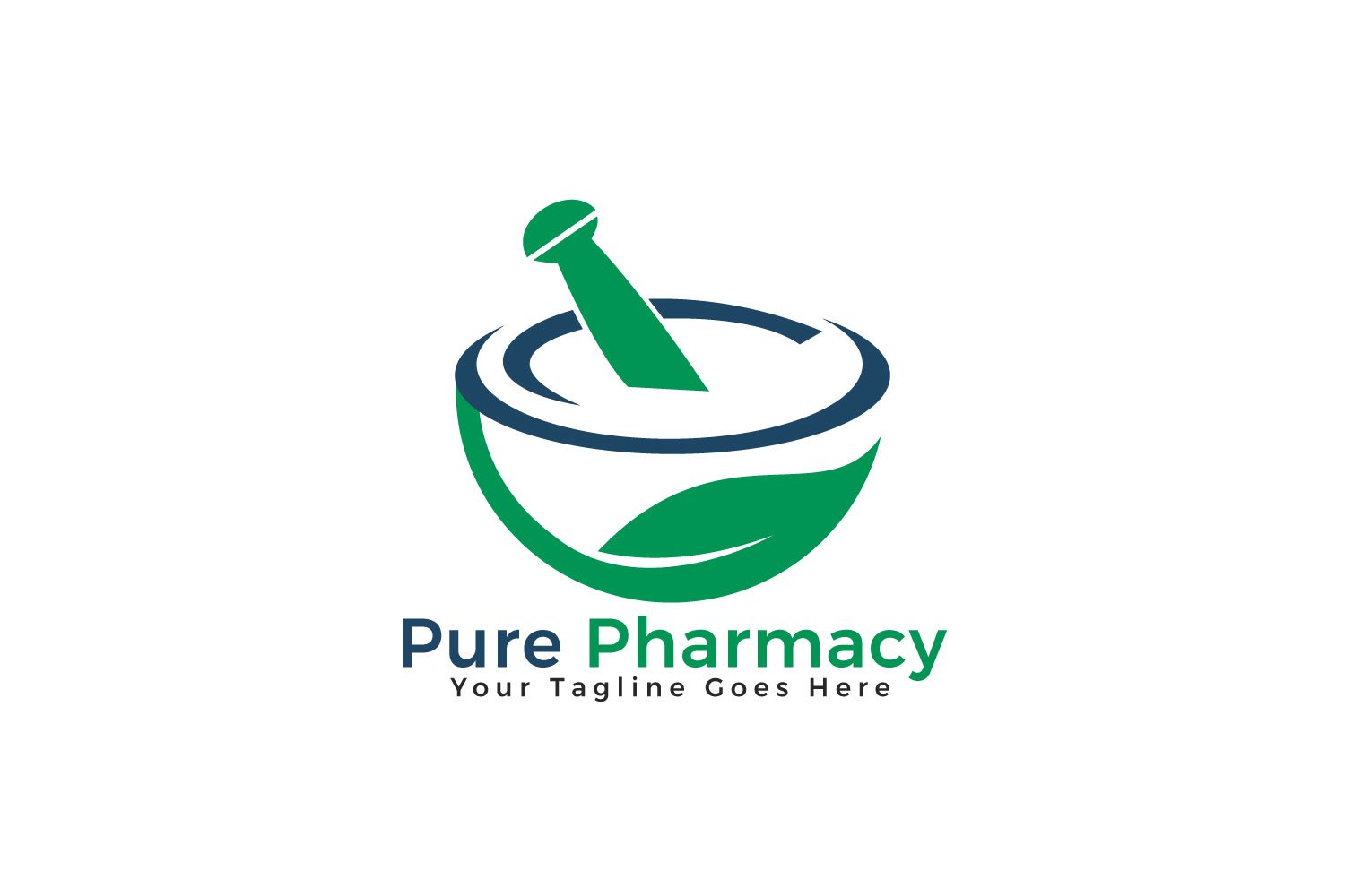 Pure Pharmacy Vector Logo Design