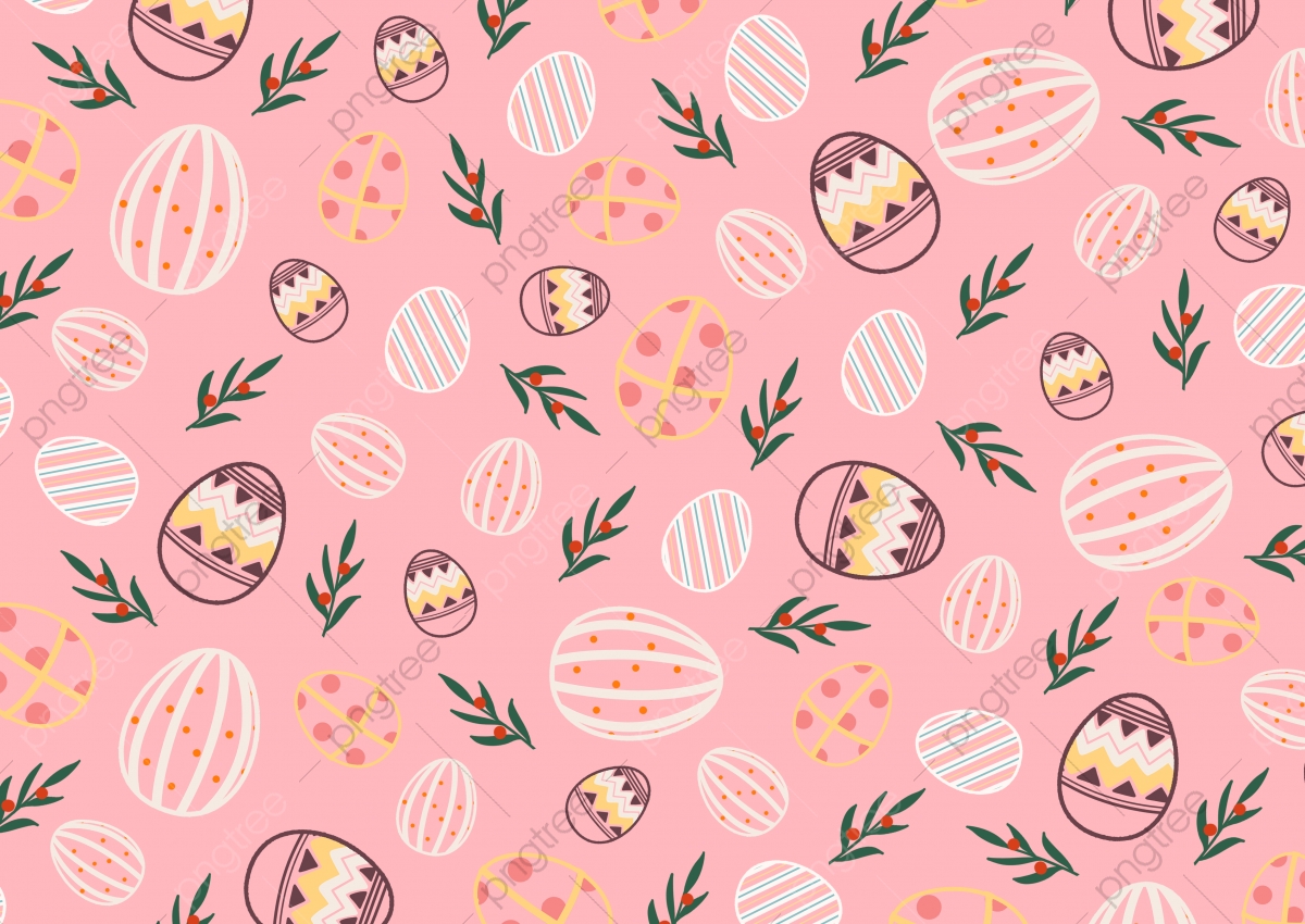 Pink Theme Easter Egg Illustration Background, Easter Eggs, Easter, Celebration Background Image for Free Download