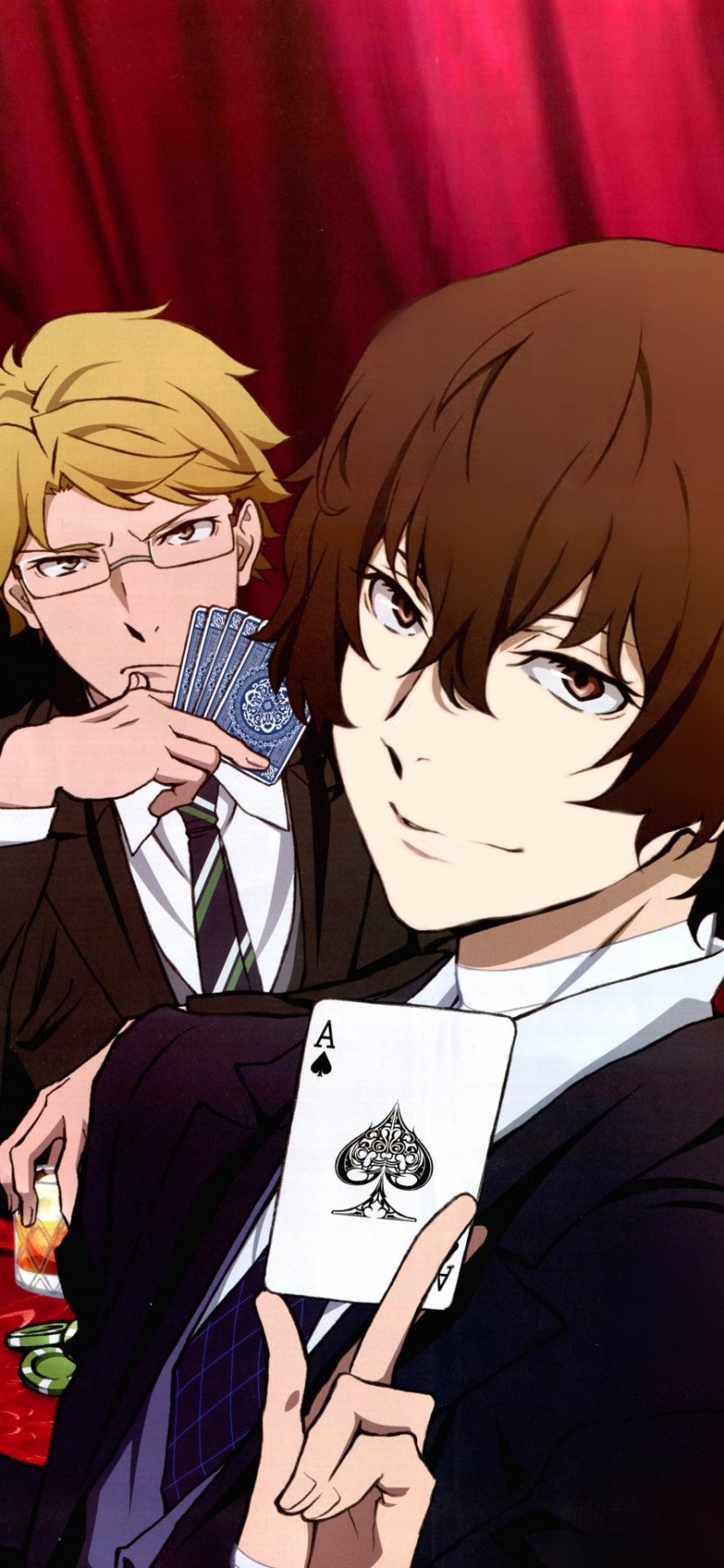 Doppo Kunikida and Osamu Dazai iPhone 11 828x1792 wallpaper