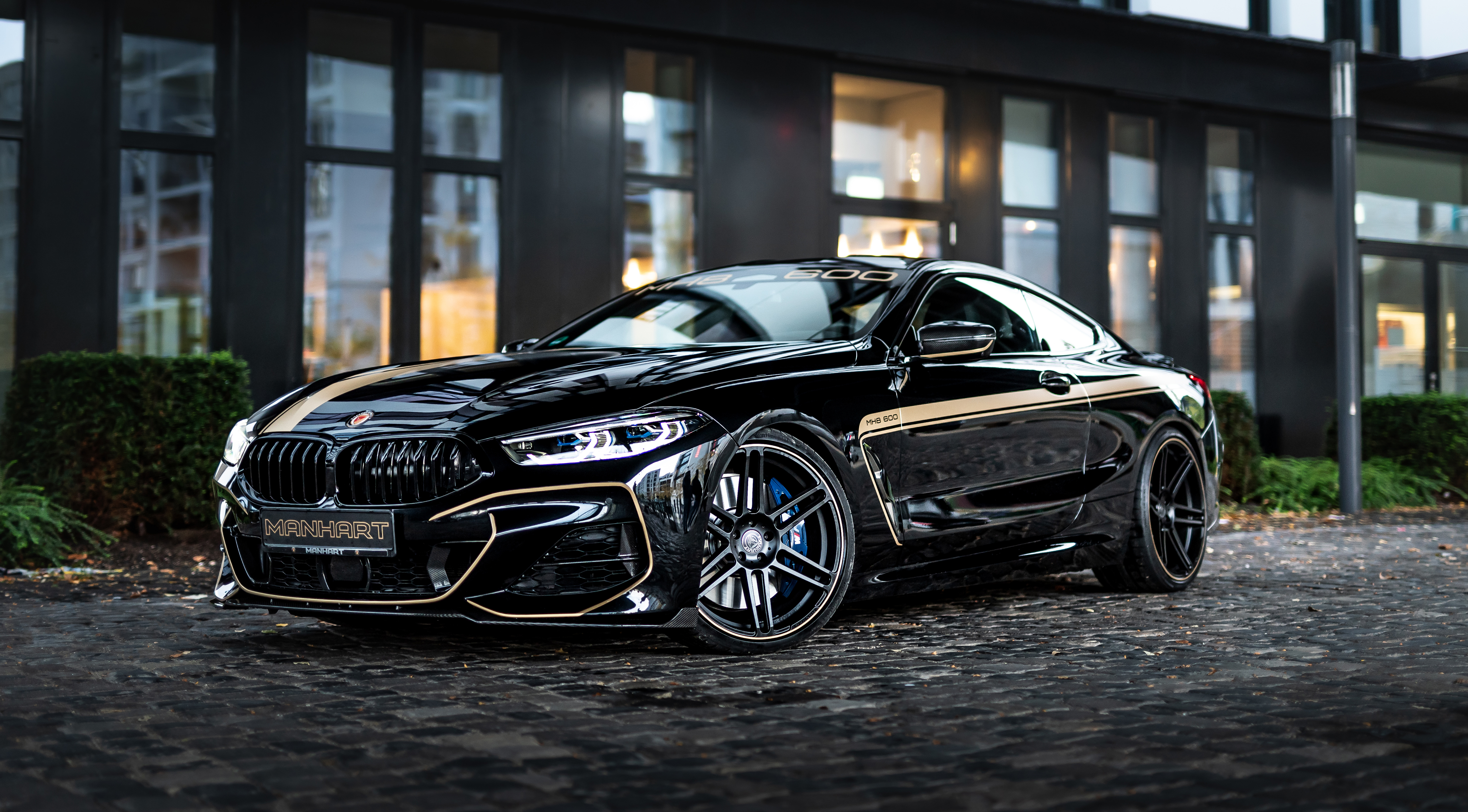 BMW M850i Wallpaper 4K, Manhart Performance, Tuning, Black Edition, 5K, Black Dark