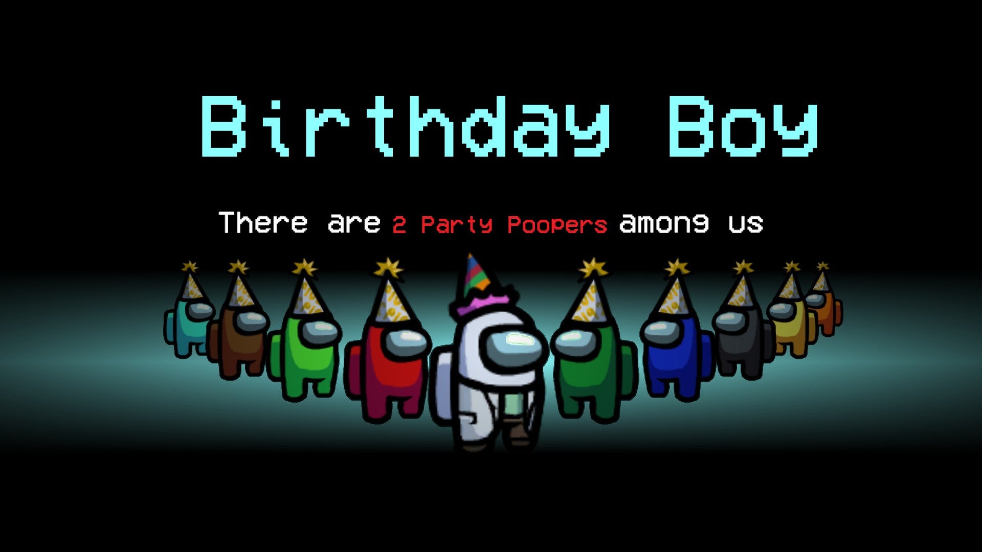 It was my birthday, I got people to wear party hat and edited the text