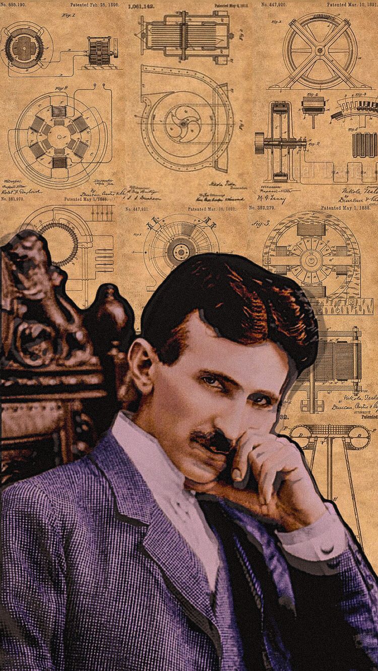 Nikola Tesla Wallpaper for IPhone. Arte da ciência, Imagens fantásticas, Wallpaper de tela