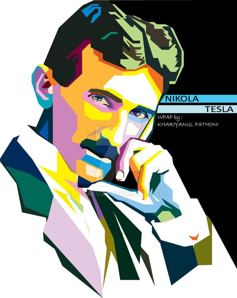 Nikola Tesla Pop Art