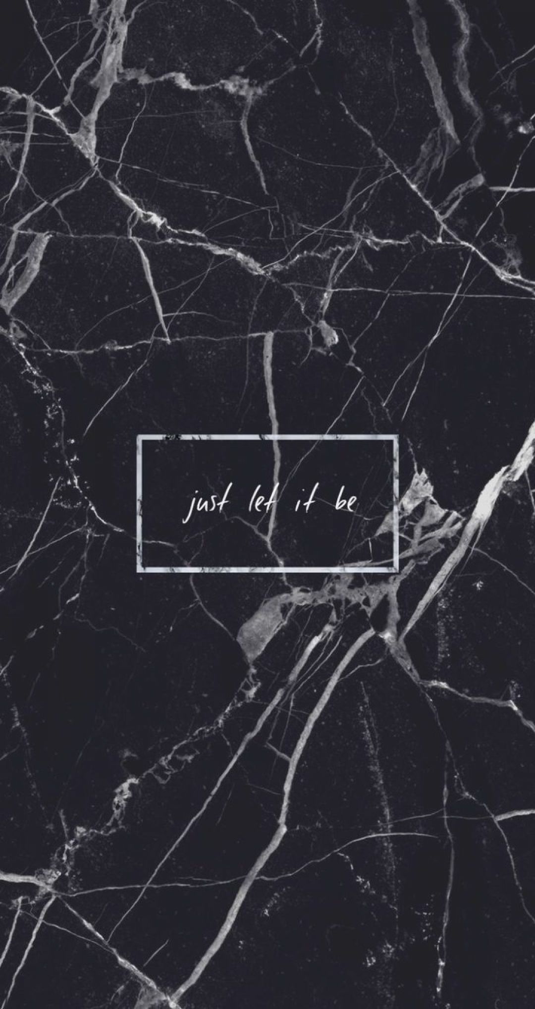 Android Wallpaper marble Just let it be Quote Grunge (2022)