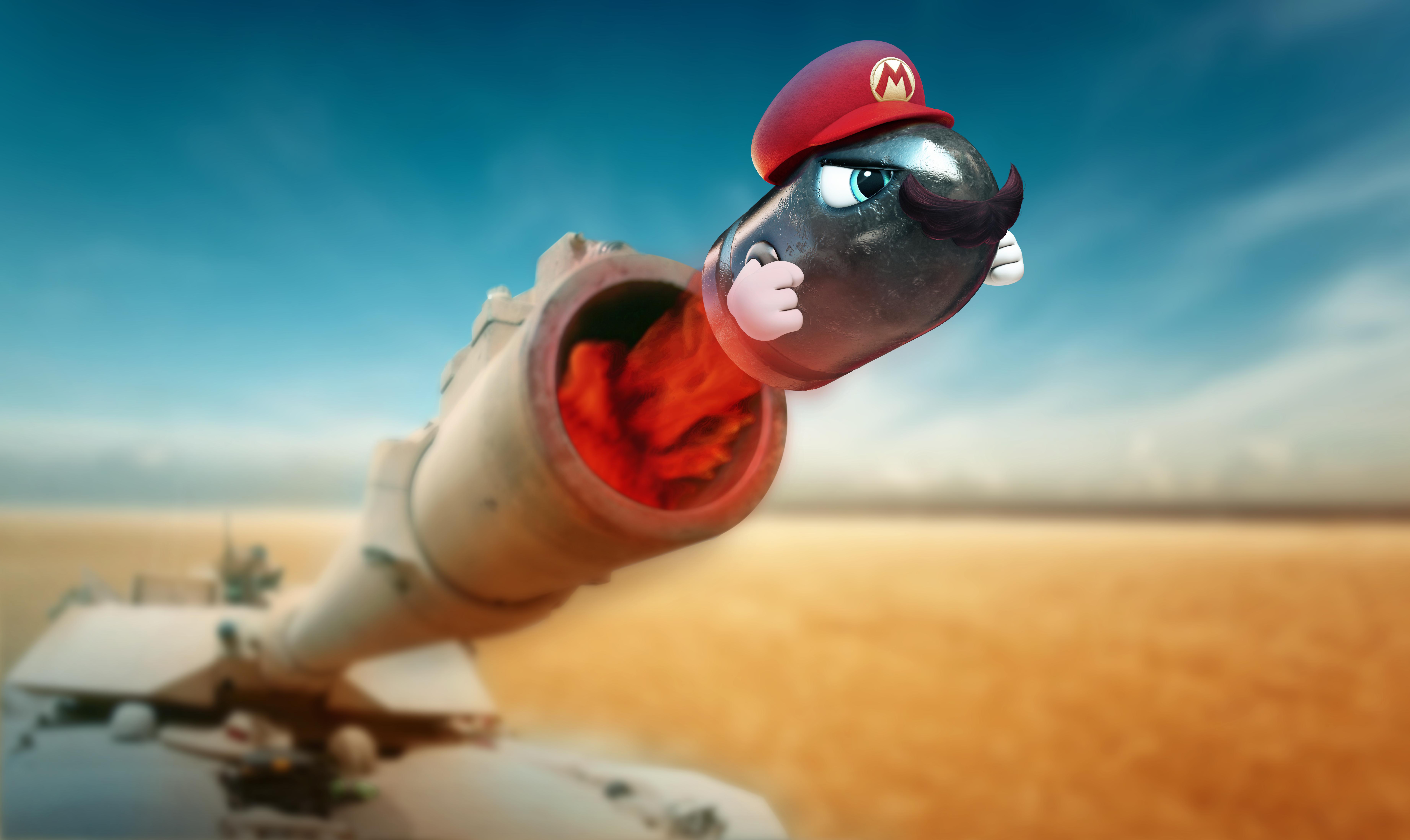 Bullet Bill Mario by TheUnforgotten 4k Ultra HD Wallpaper