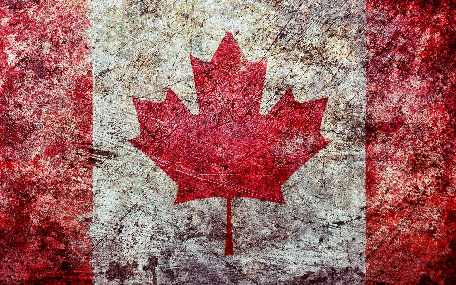 Download wallpaper Flag of Canada, grunge art, Canada, old metal texture, Canadian flag, creative art, rusty metal texture for desktop with resolution 1920x1200. High Quality HD picture wallpaper