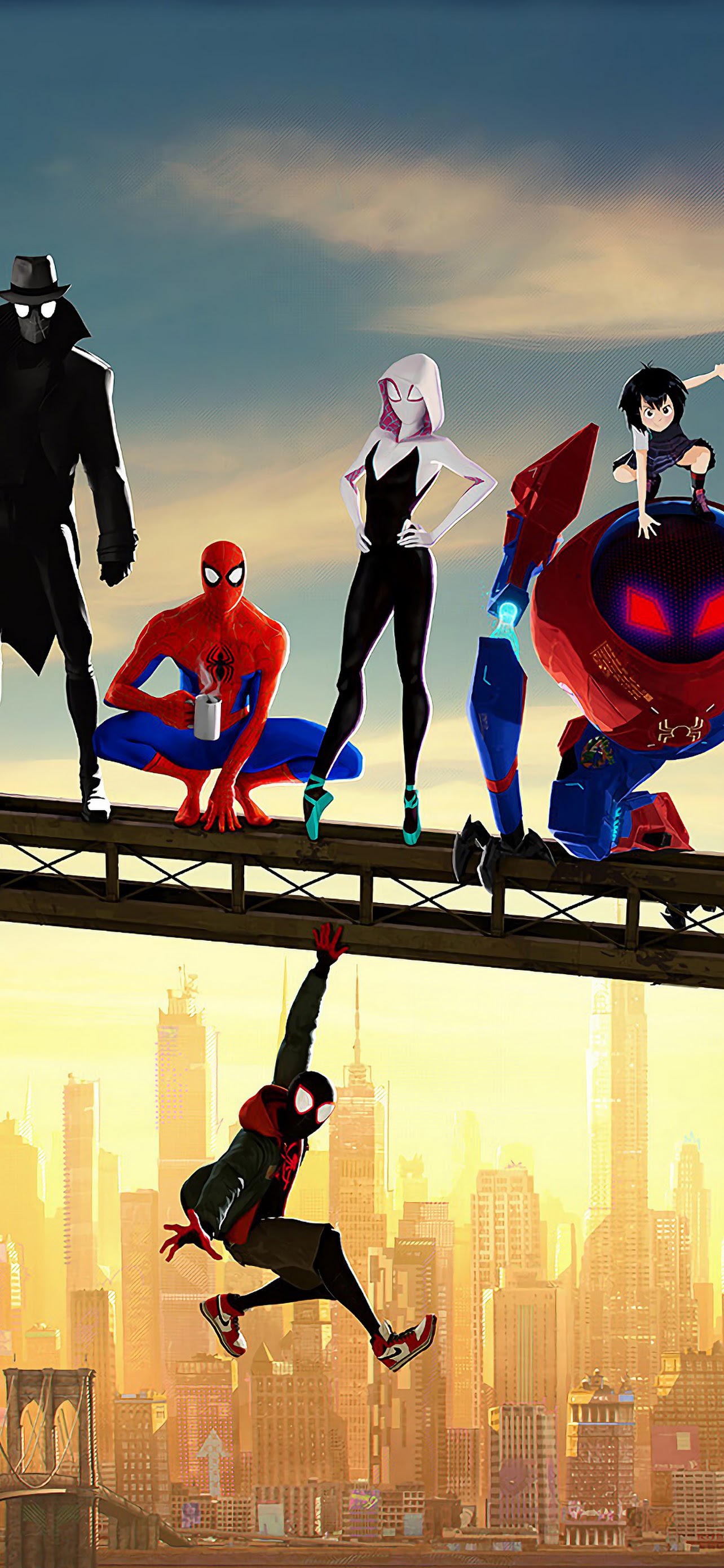 Spider Man: Into The Spider Verse Characters 4K Wallpaper