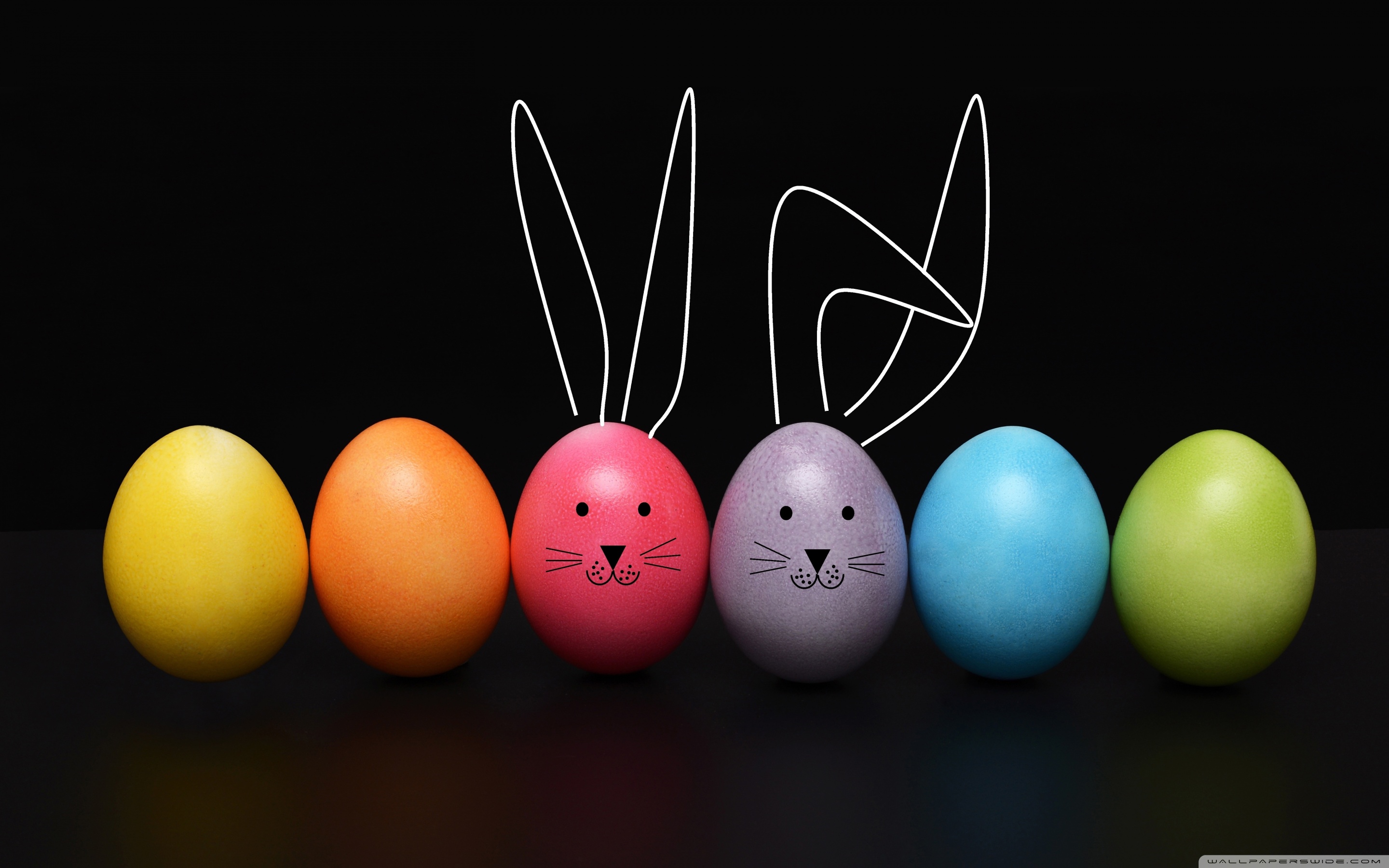 Happy Easter 2019 Easter Eggs, Funny Bunny Ultra HD Desktop Background Wallpaper for 4K UHD TV, Widescreen & UltraWide Desktop & Laptop, Tablet